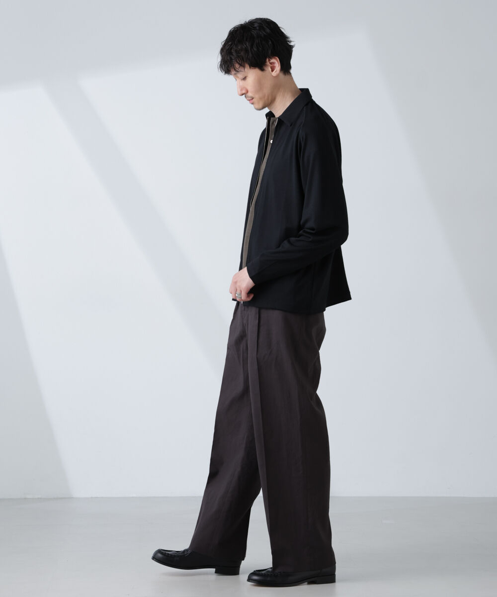 NANO universe「「ALL-DAYS COMFORT 100% WOOL」 ZIPプルオーバー」|Tシャツ・カットソー|