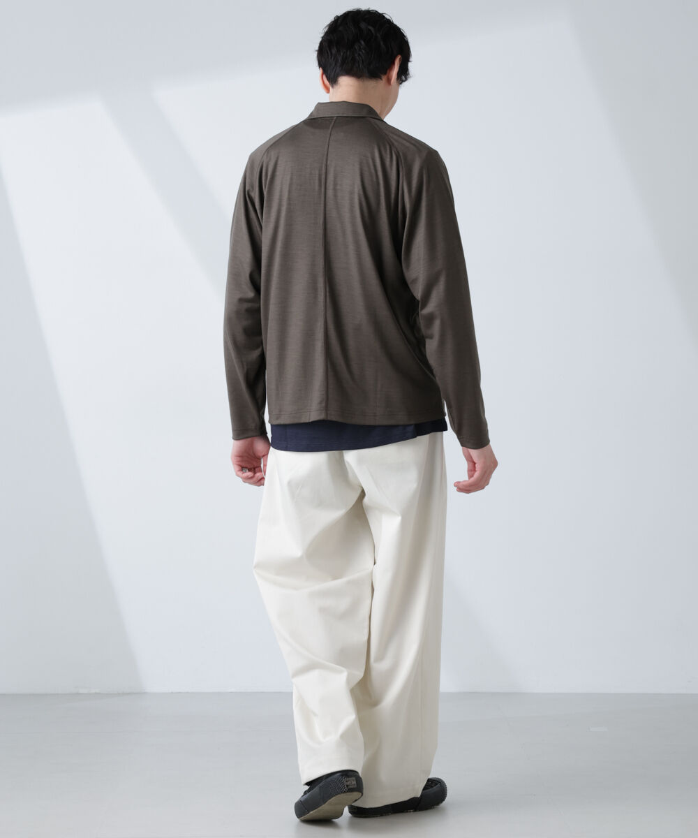 NANO universe「「ALL-DAYS COMFORT 100% WOOL」 ZIPプルオーバー」|Tシャツ・カットソー|
