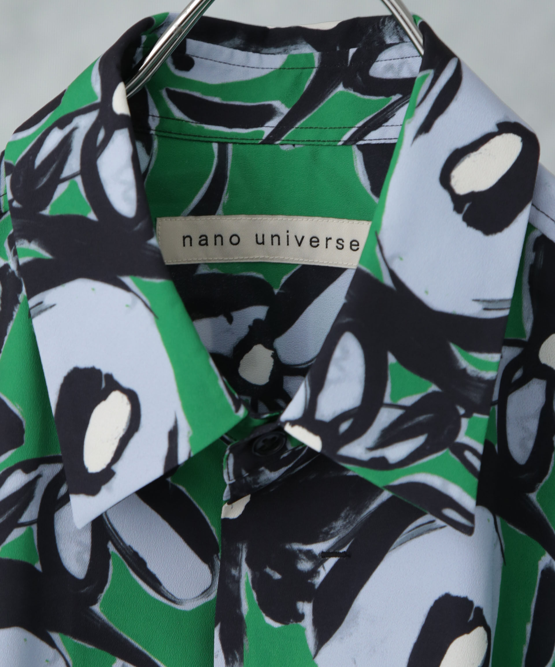 NANO universe「総柄プリントシャツ」|シャツ・ブラウス|