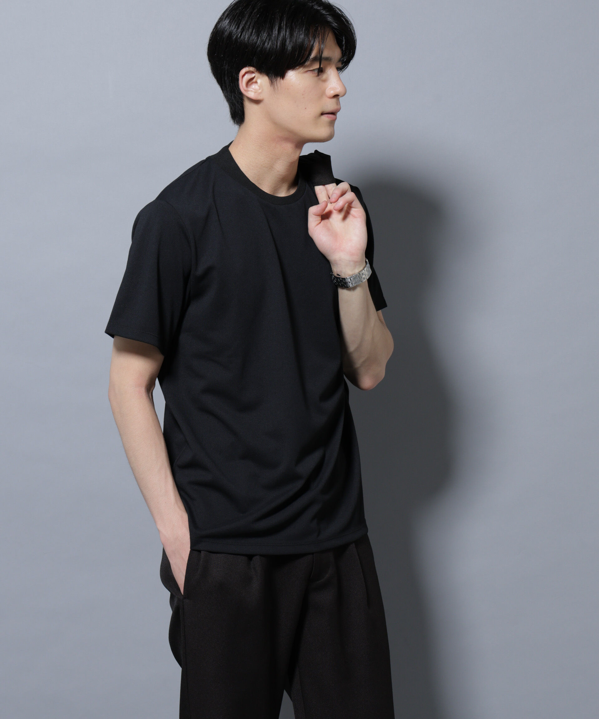 nano･universe「「N Tshirts」 AERO FREEZE 鹿の子ジャケT 半袖」|Tシャツ・カットソー|