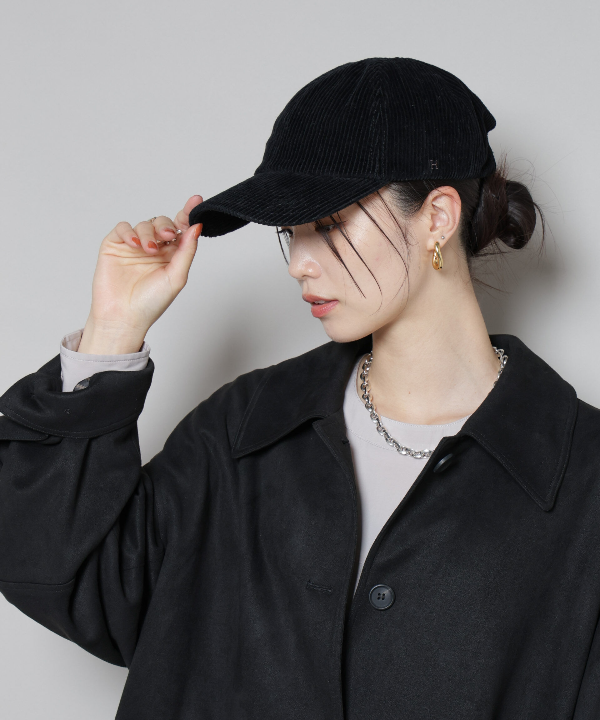 nano･universe「Healthknit/別注コーデュロイキャップ」|キャップ・キャスケット|