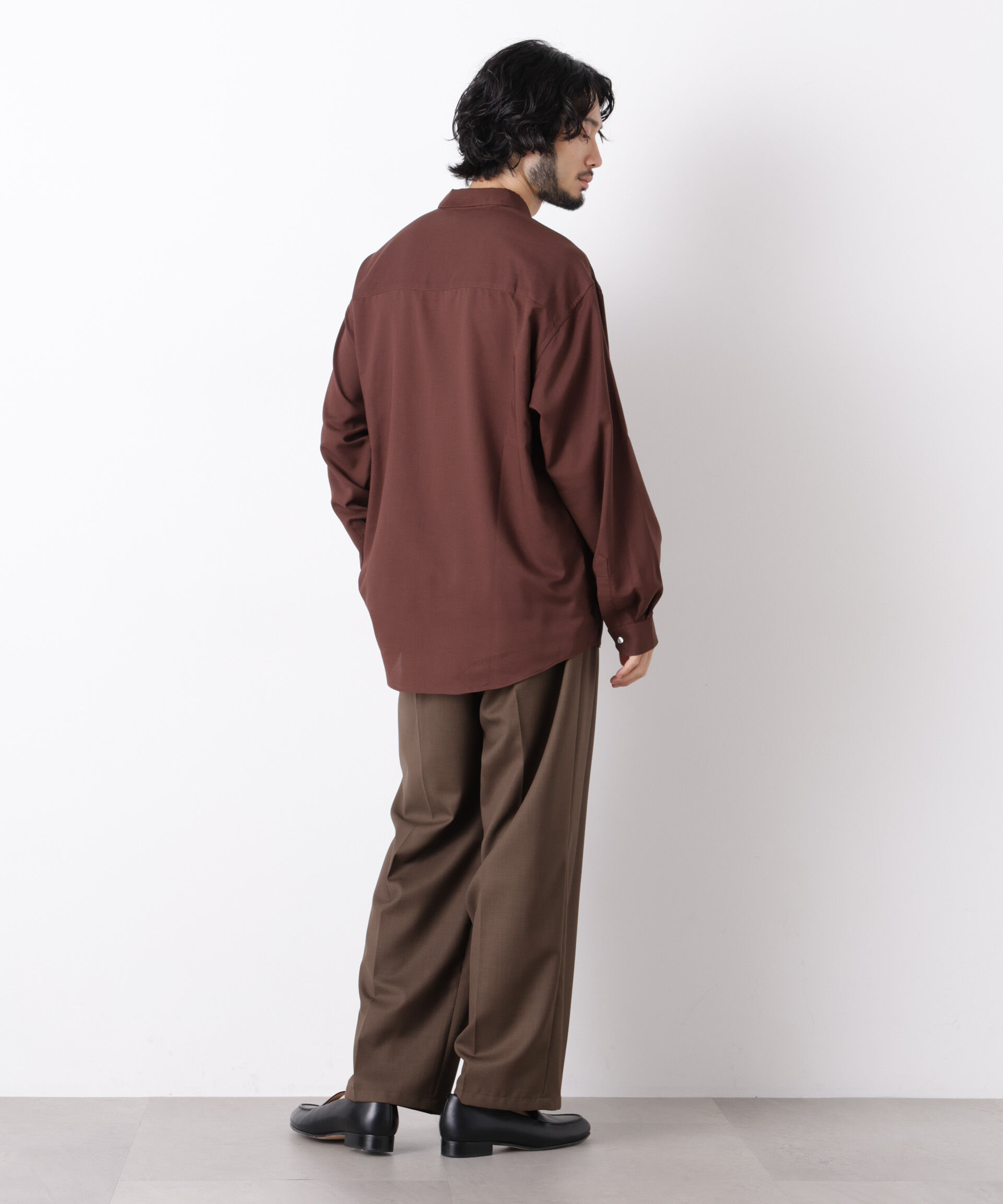  「｢OtoNANO｣LIM-BRESS ワイドシャツ 長袖」|シャツ・ブラウス|