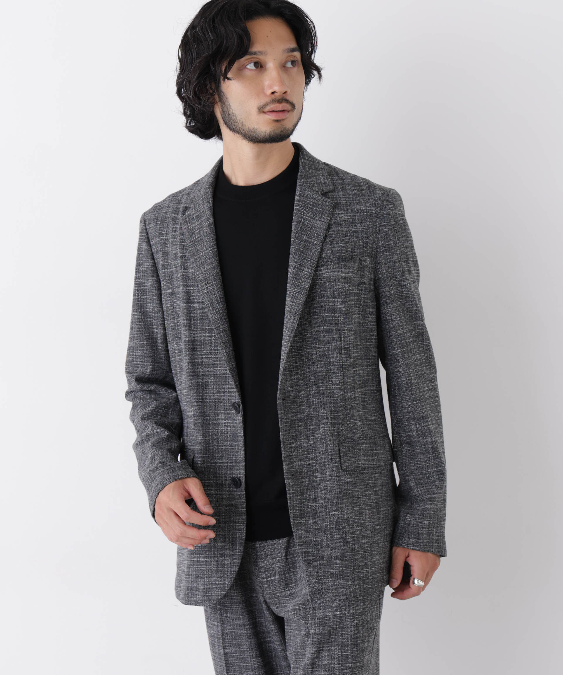 NANO universe「｢Damerino｣ T/Rスラブストレッチセットアップ/WASHABLE」|スーツ|