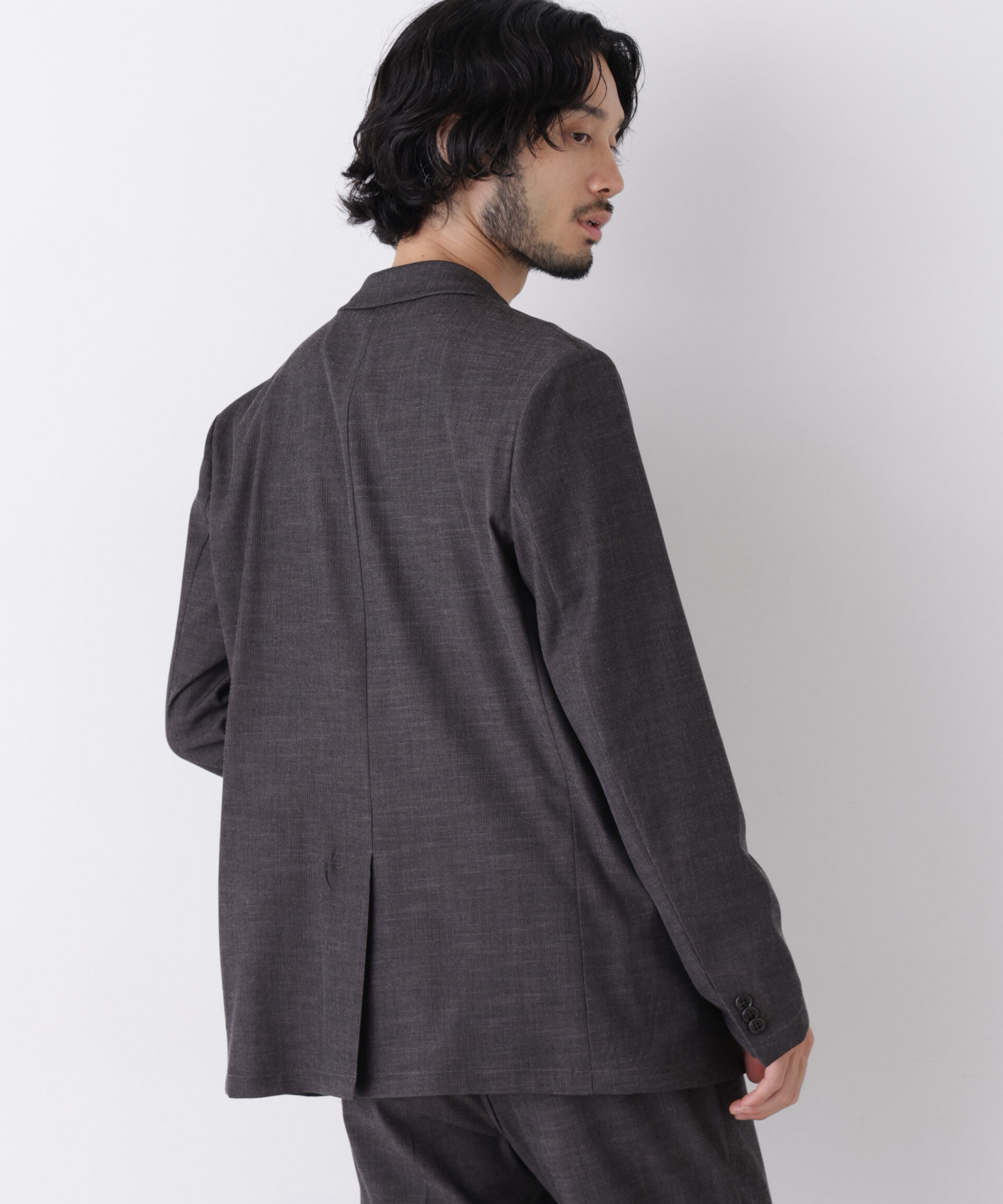 NANO universe「｢Damerino｣T/R パウダリー2WAYストレッチセットアップ」|スーツ|