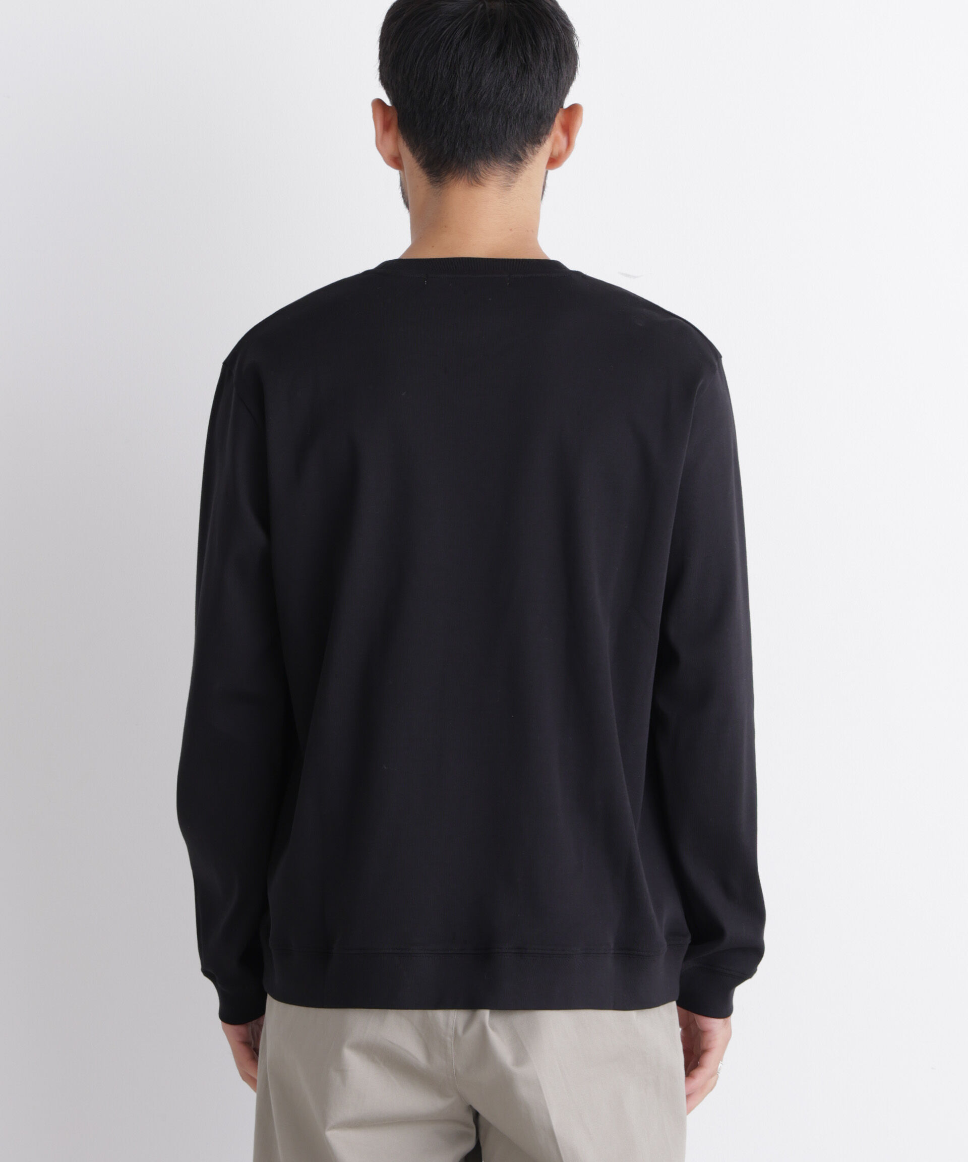 NANO universe「「FORMAL JERSEY」クルーネックカットソー長袖」|Tシャツ・カットソー|