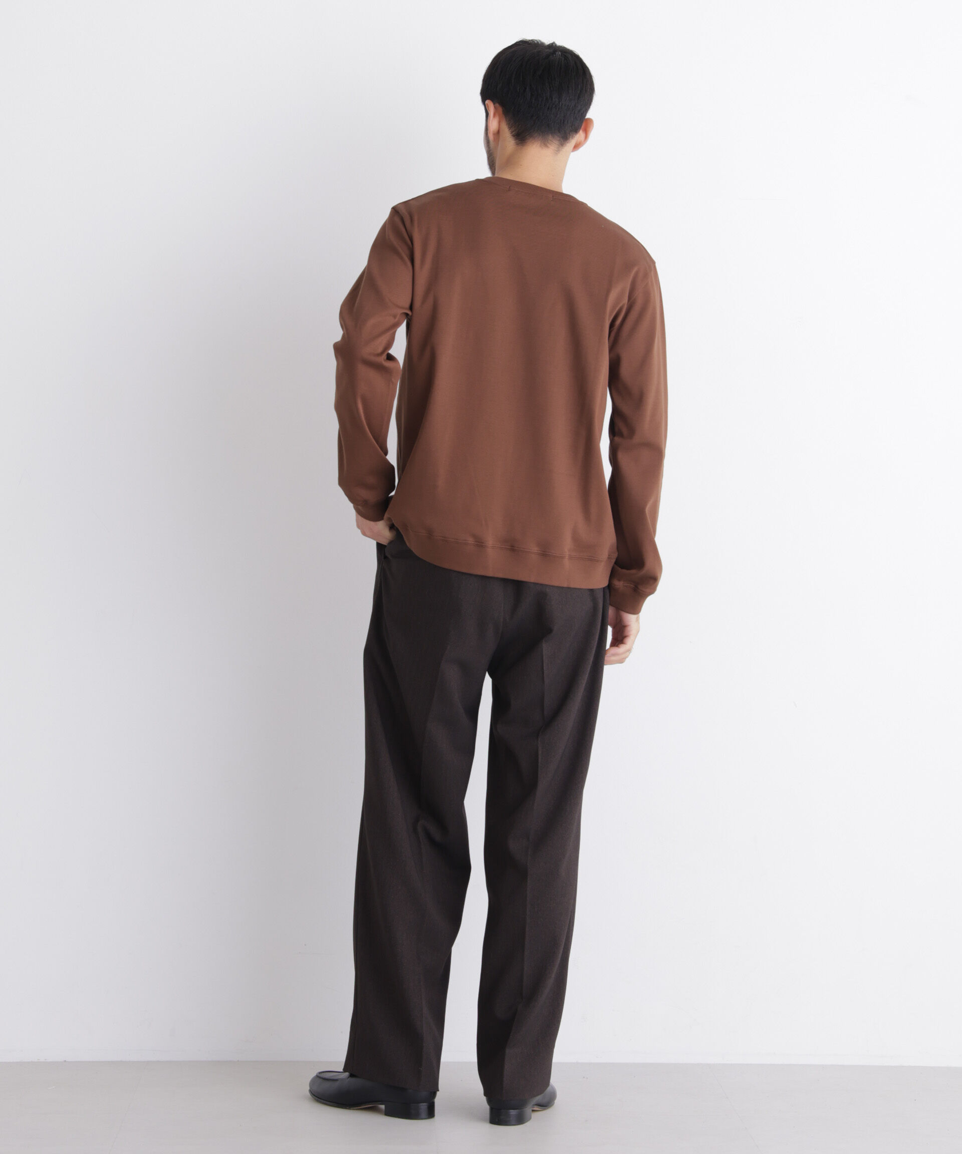 NANO universe「「FORMAL JERSEY」クルーネックカットソー長袖」|Tシャツ・カットソー|
