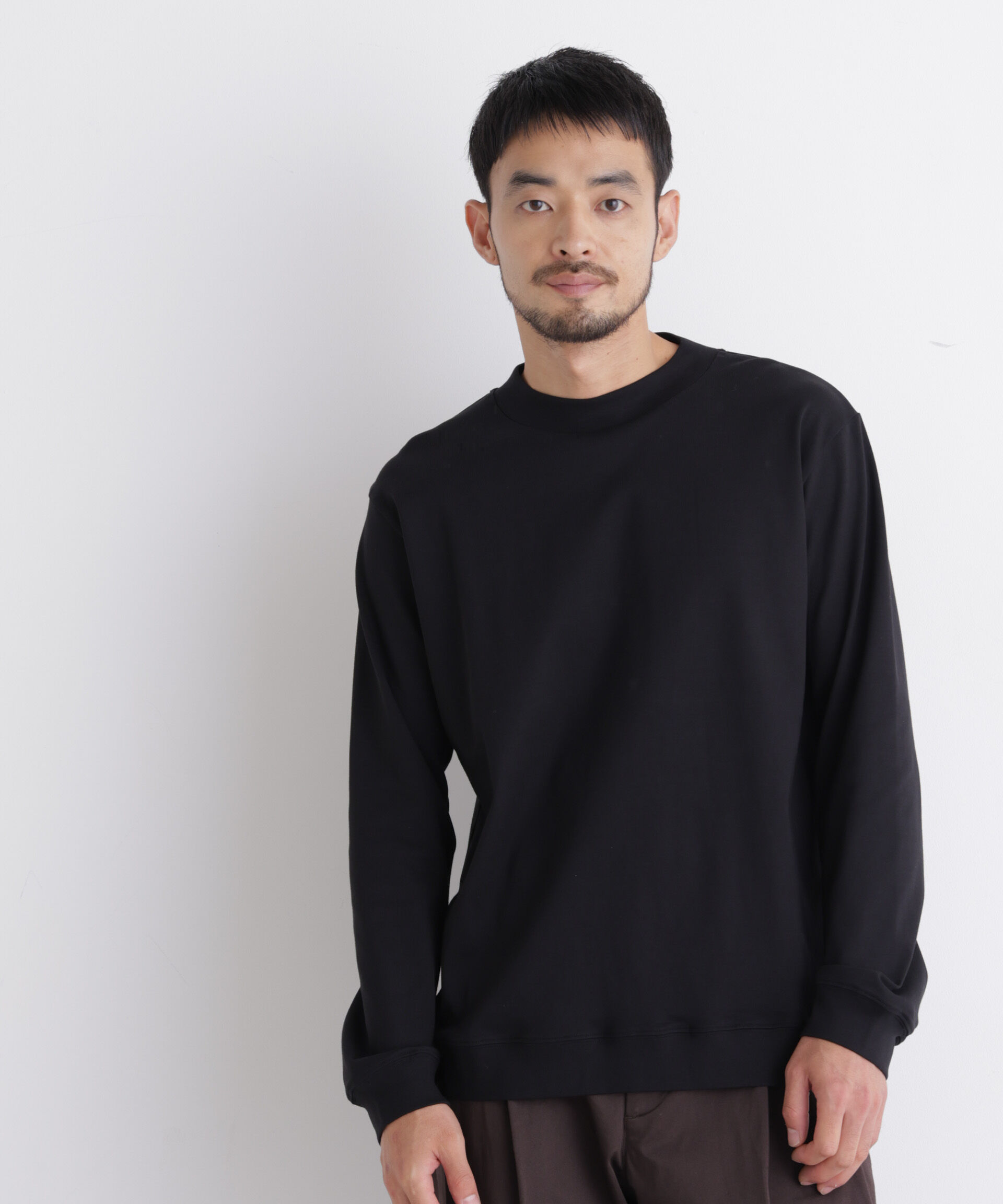 NANO universe「「FORMAL JERSEY」モックネックカットソー長袖」|Tシャツ・カットソー|