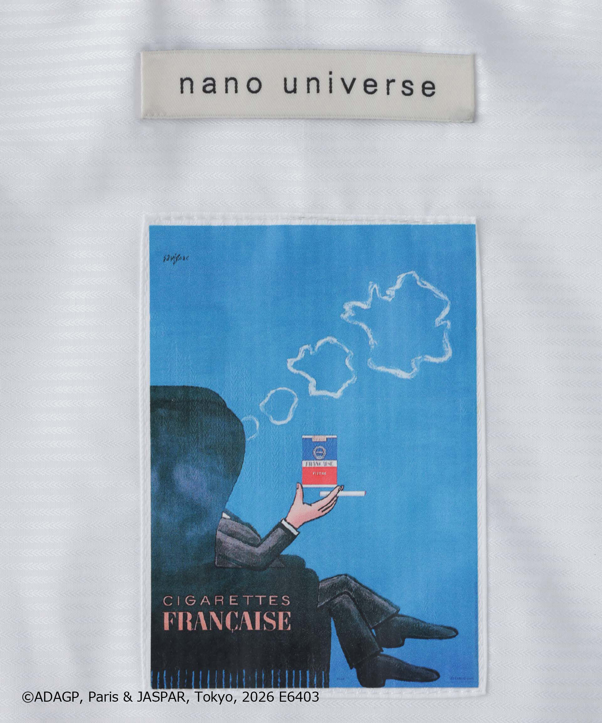 NANO universe「「OtoNANO｣&times;SAVIGNAC レタードワイドシャツ」|シャツ・ブラウス|