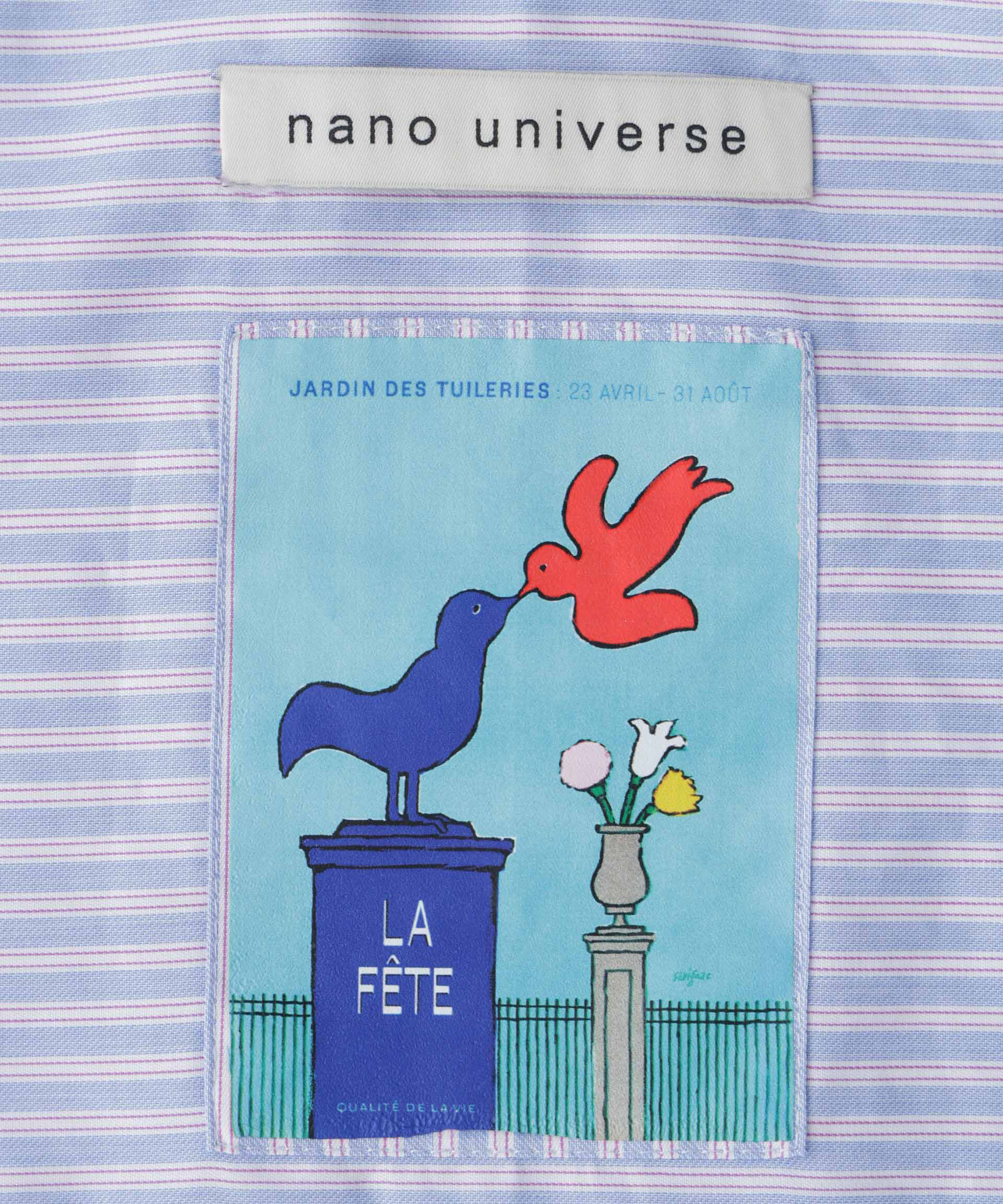 NANO universe「「OtoNANO｣&times;SAVIGNAC レタードワイドシャツ」|シャツ・ブラウス|