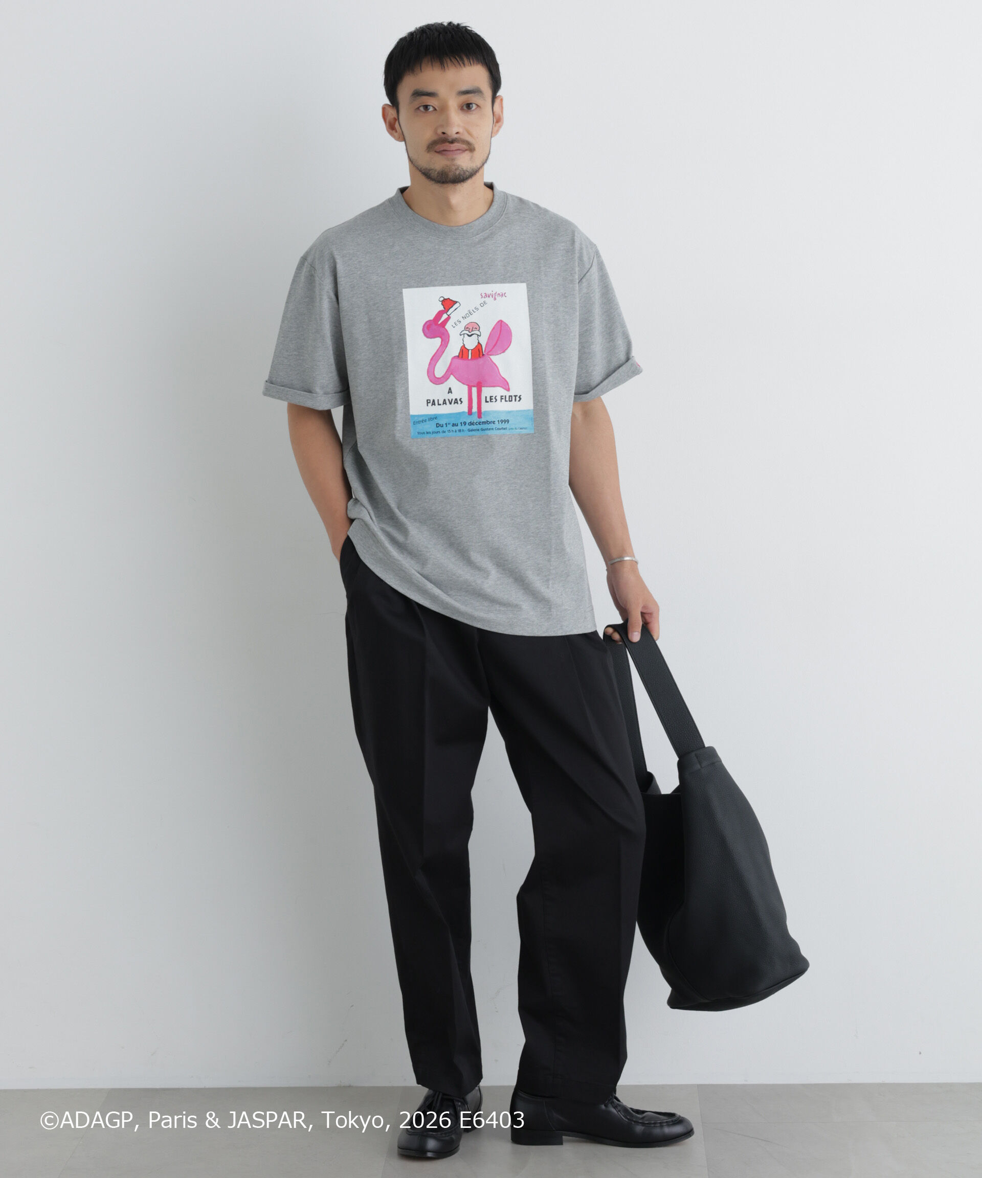 NANO universe「｢OtoNANO｣&times;SAVIGNAC プリントTシャツ」|Tシャツ・カットソー|