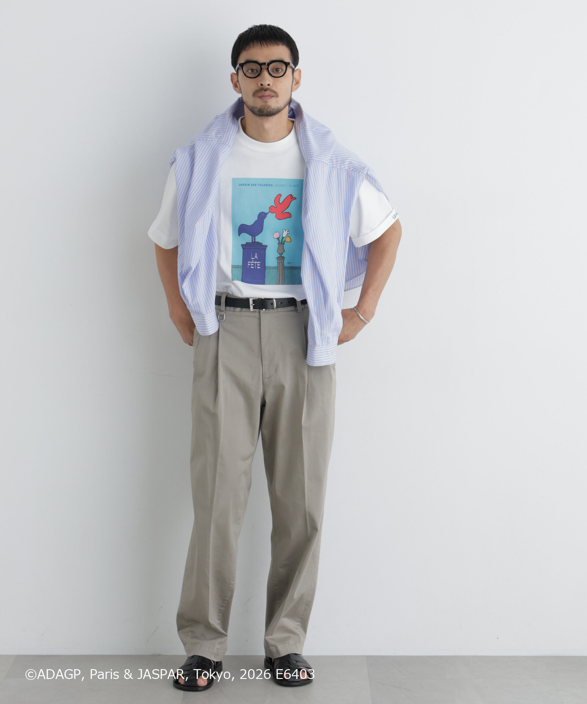 NANO universe「｢OtoNANO｣&times;SAVIGNAC プリントTシャツ」|Tシャツ・カットソー|