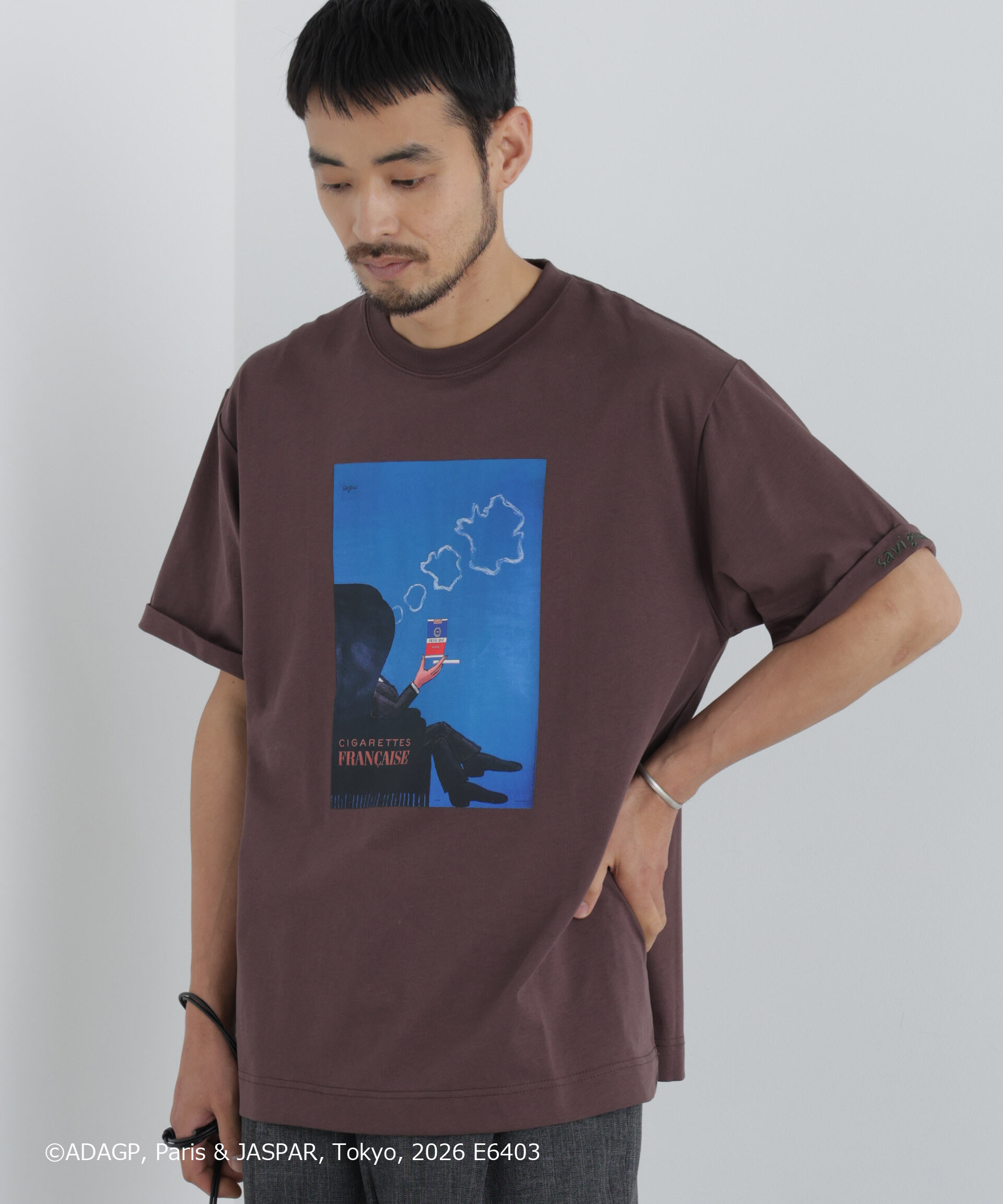 NANO universe「｢OtoNANO｣&times;SAVIGNAC プリントTシャツ」|Tシャツ・カットソー|