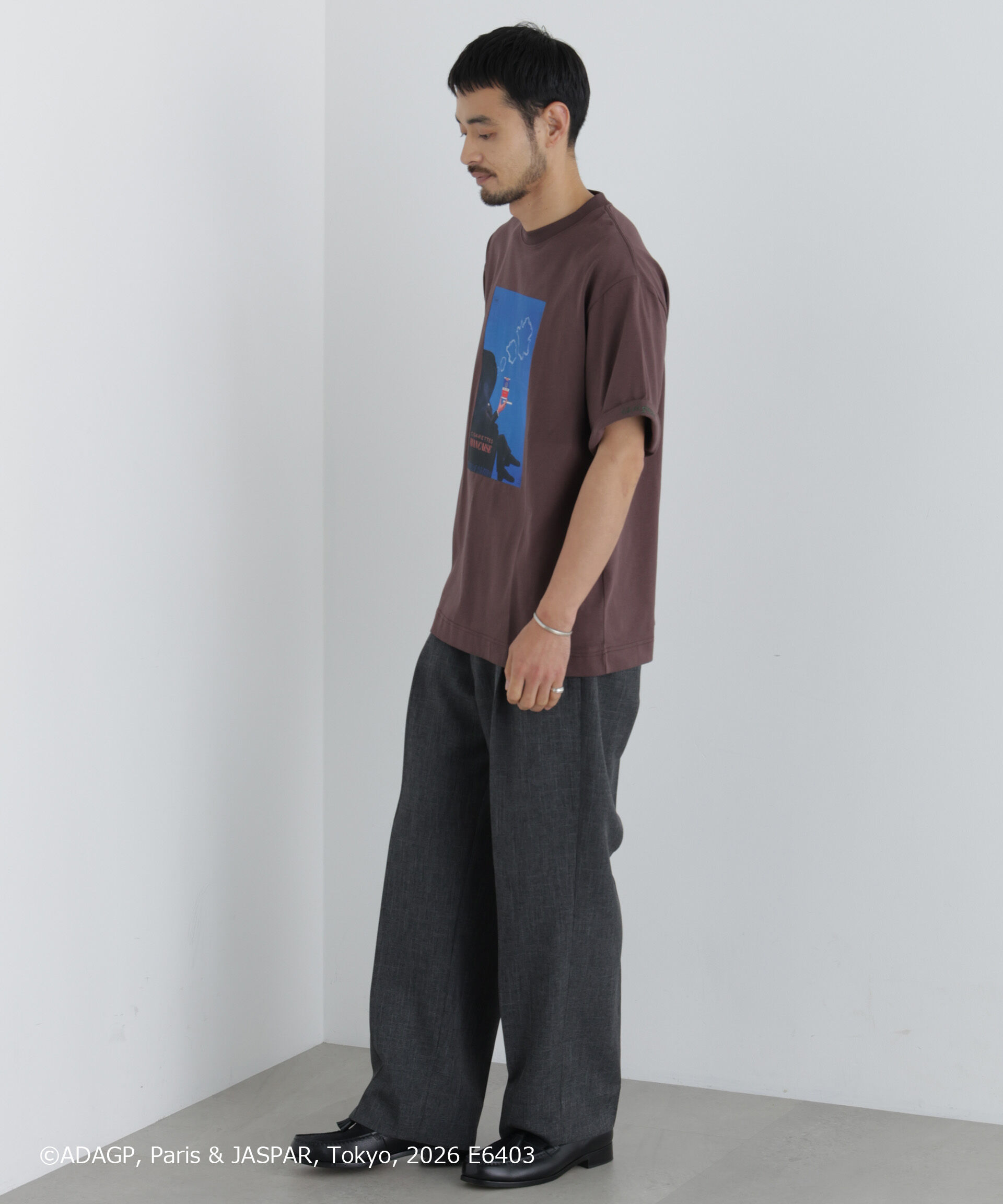 NANO universe「｢OtoNANO｣&times;SAVIGNAC プリントTシャツ」|Tシャツ・カットソー|