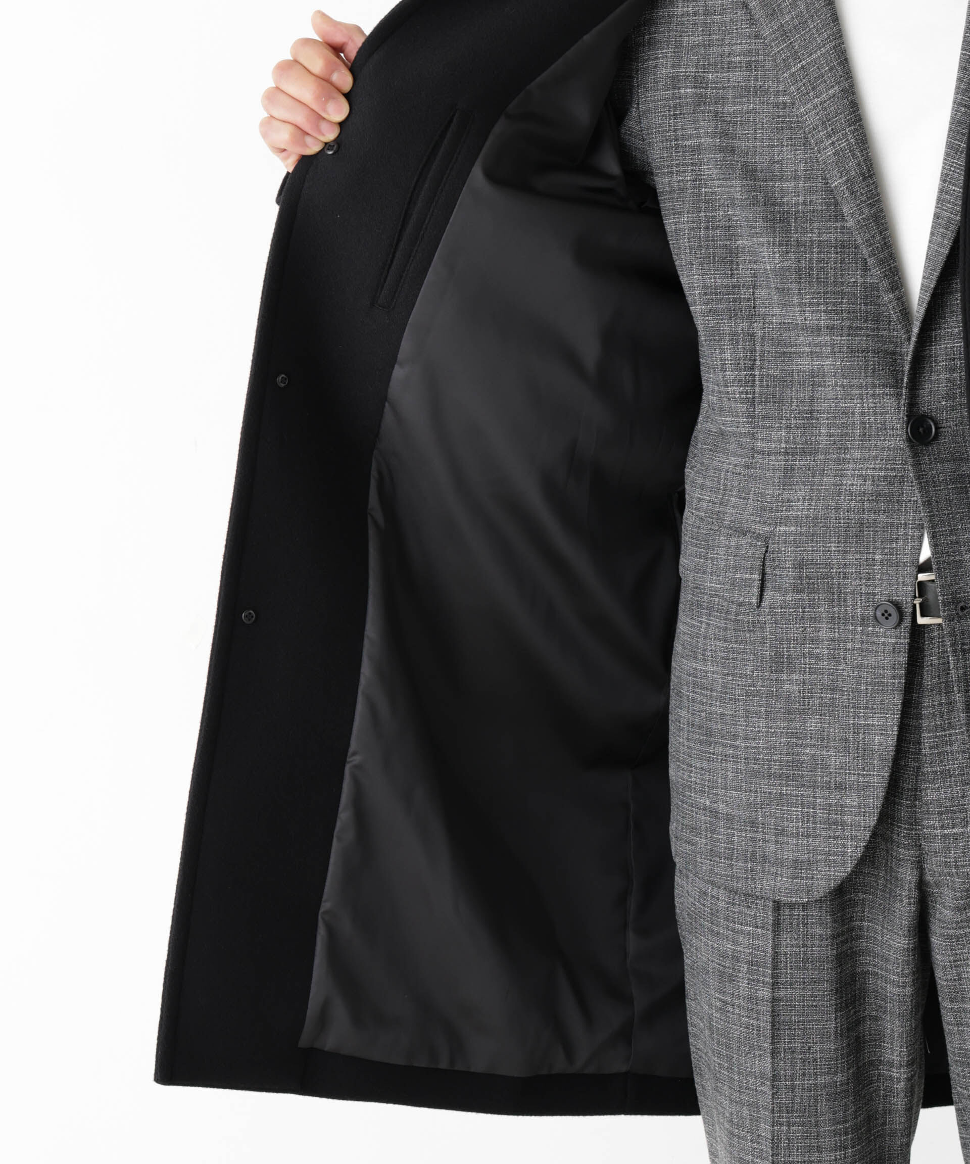 NANO universe「「NEW ON COAT」ウール/Nスタンドカラーコート」|その他|