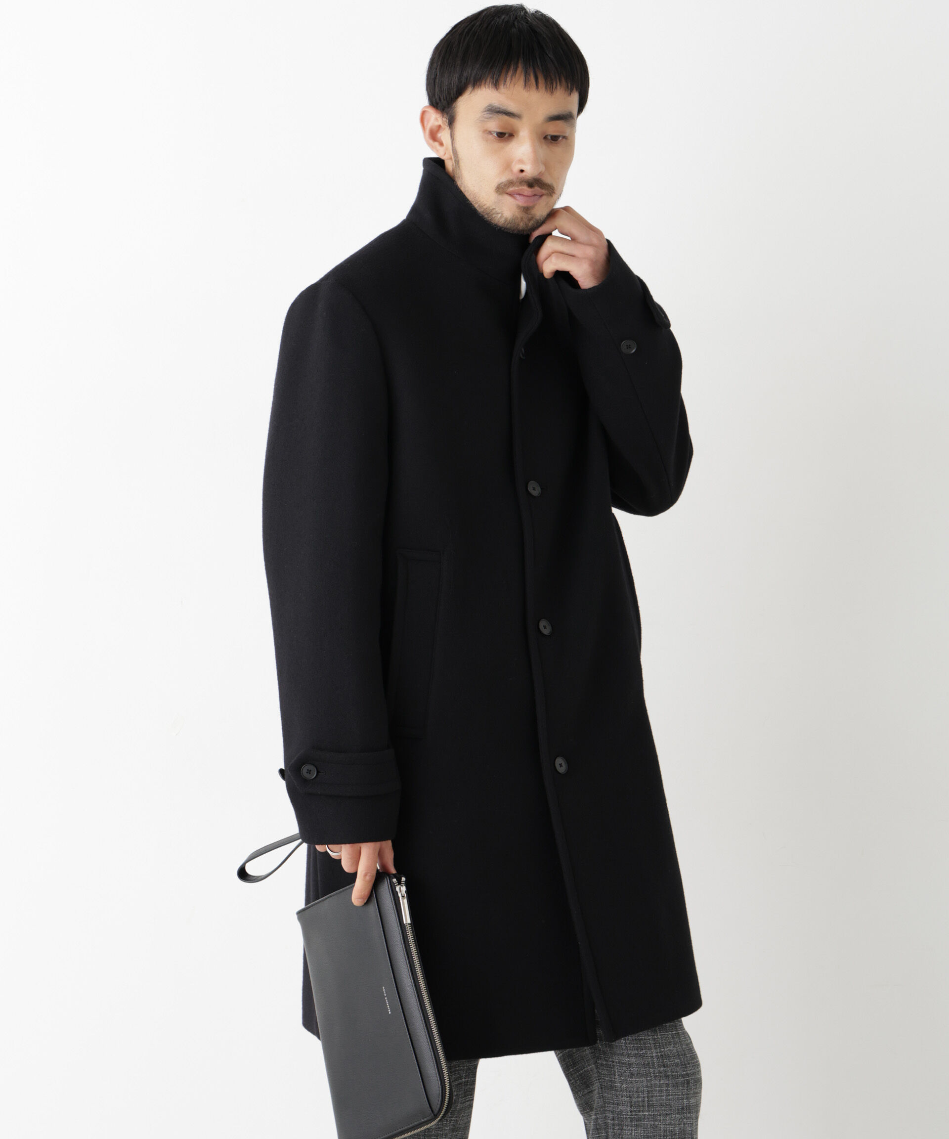 NANO universe「「NEW ON COAT」ウール/Nスタンドカラーコート」|その他|
