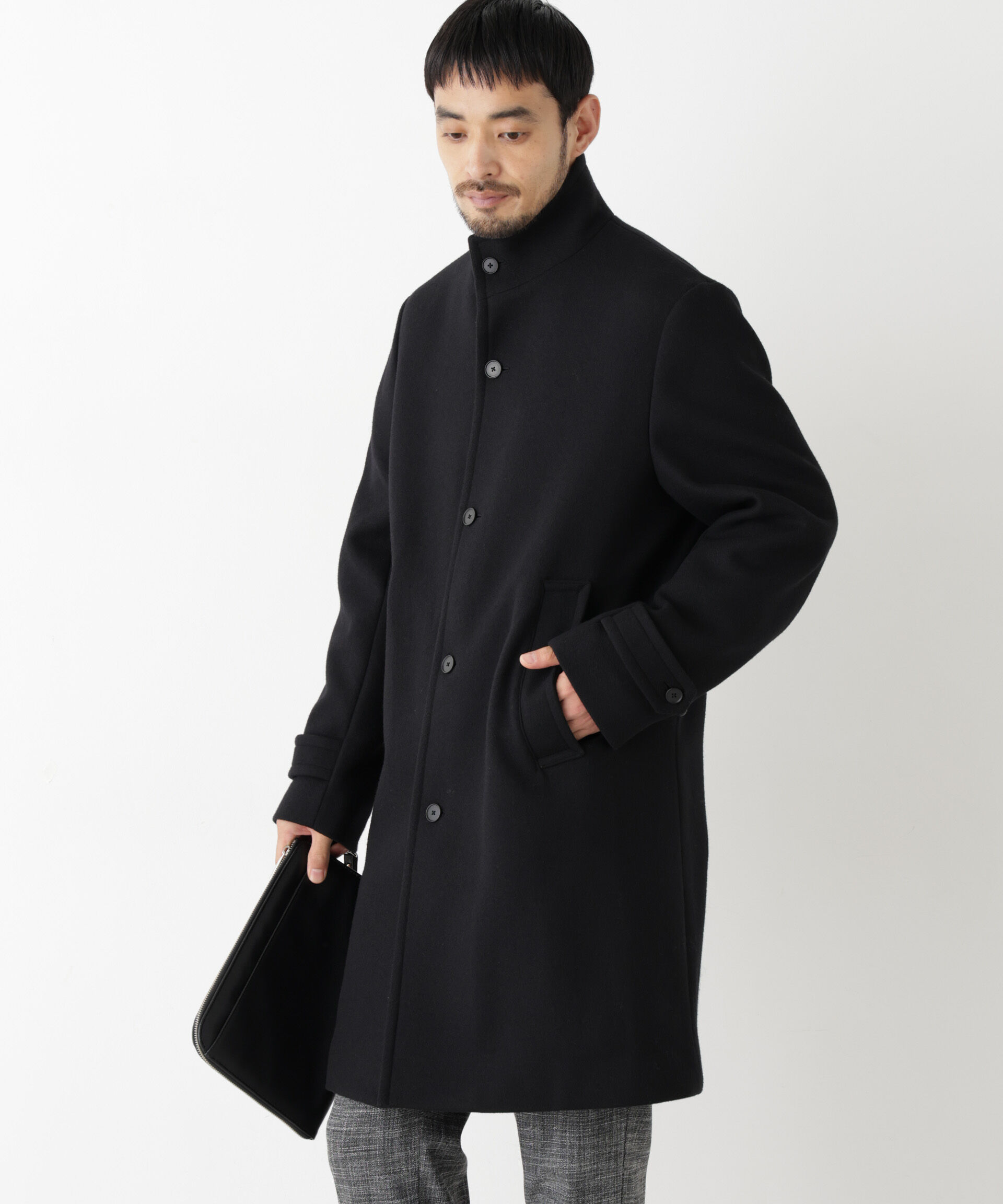 NANO universe「「NEW ON COAT」ウール/Nスタンドカラーコート」|その他|