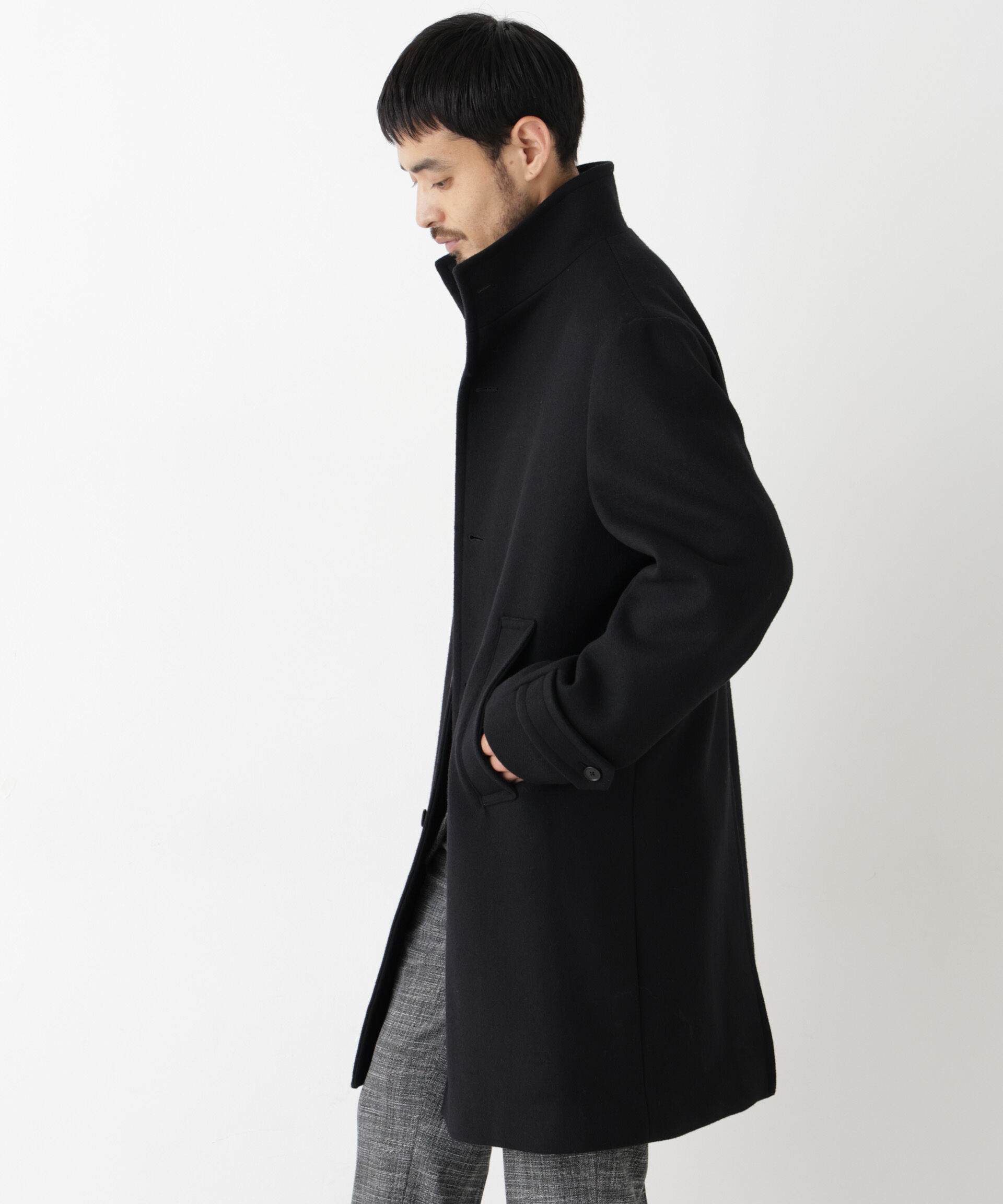 NANO universe「「NEW ON COAT」ウール/Nスタンドカラーコート」|その他|