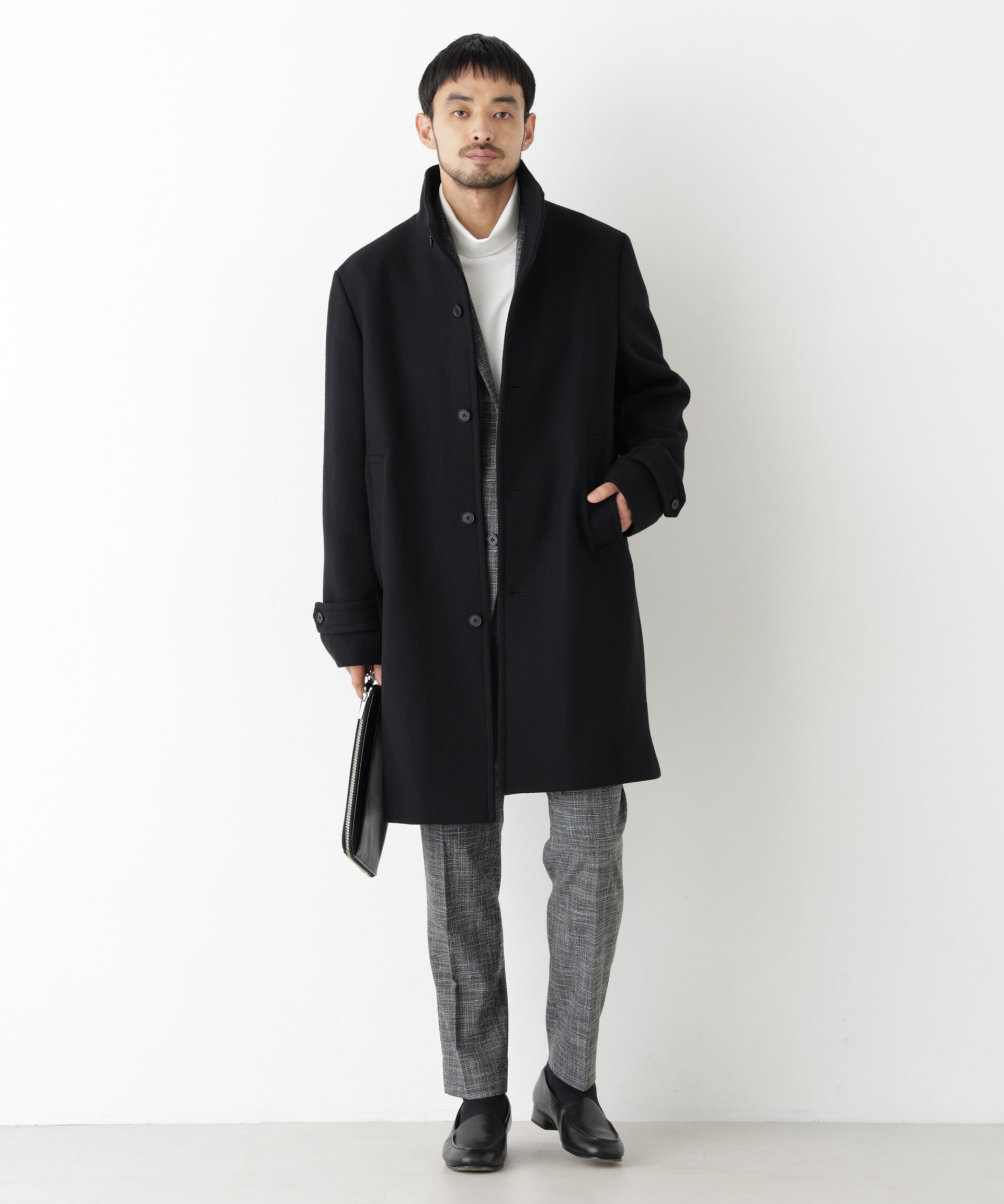 NANO universe「「NEW ON COAT」ウール/Nスタンドカラーコート」|その他|