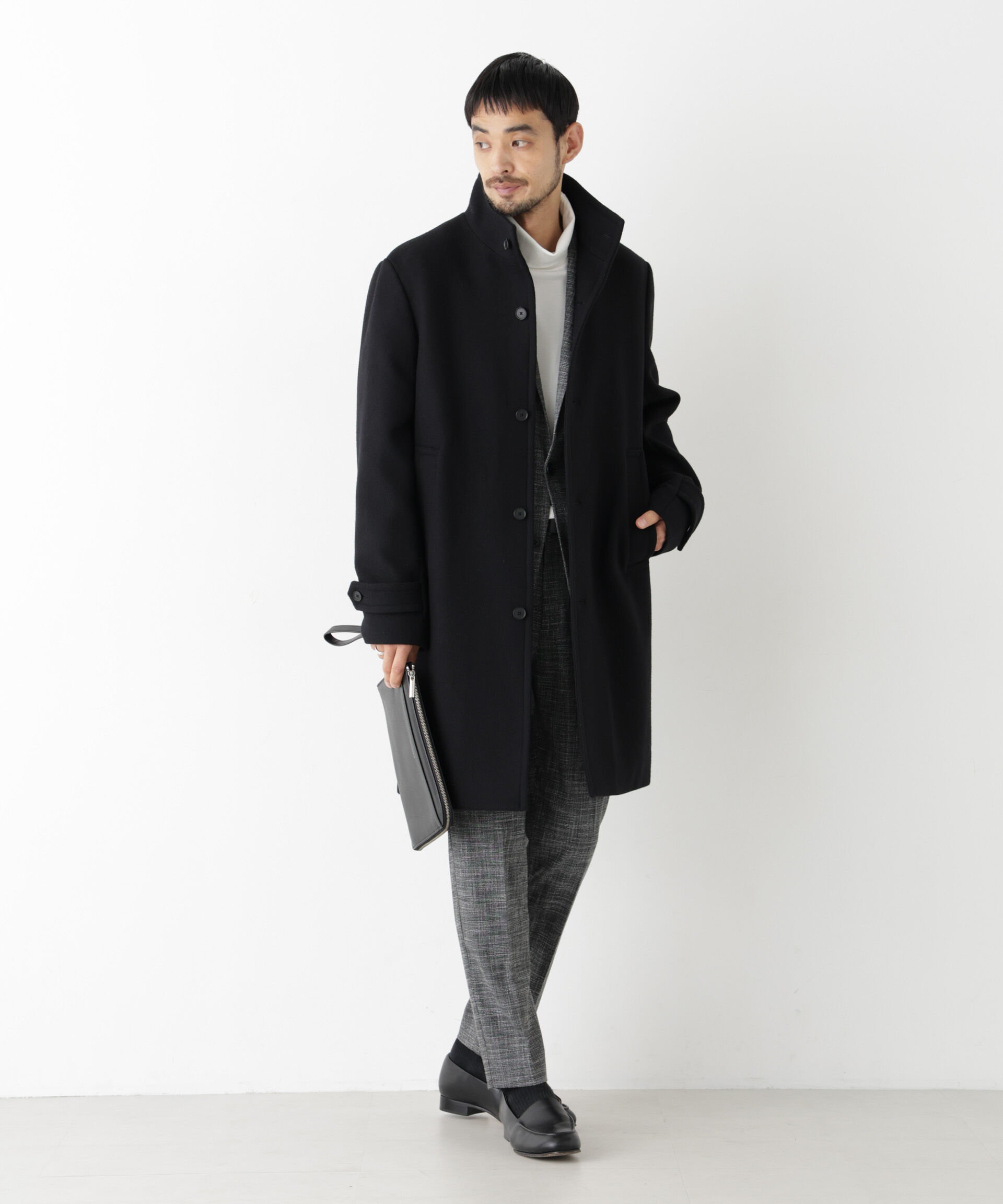 NANO universe「「NEW ON COAT」ウール/Nスタンドカラーコート」|その他|