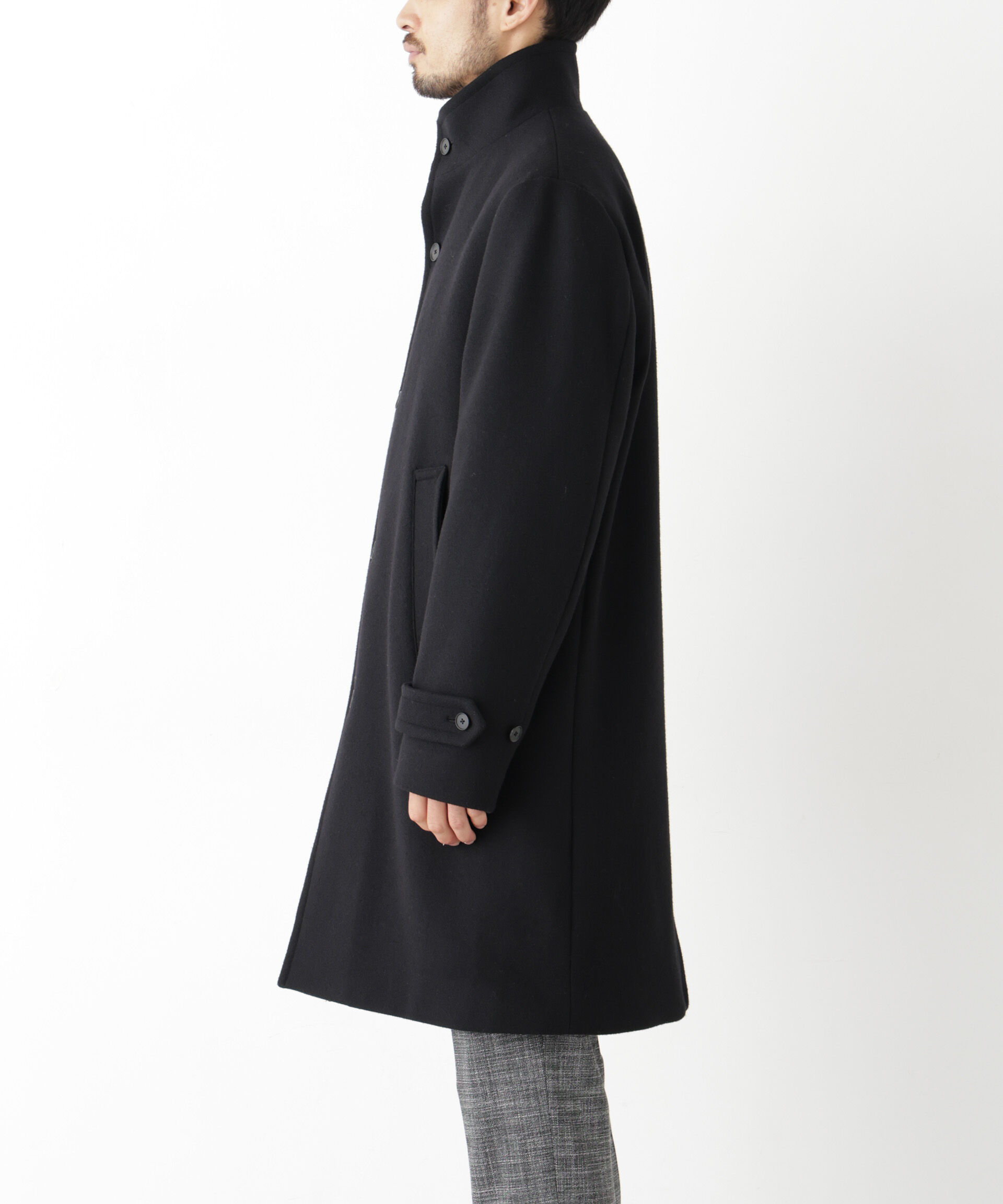 NANO universe「「NEW ON COAT」ウール/Nスタンドカラーコート」|その他|