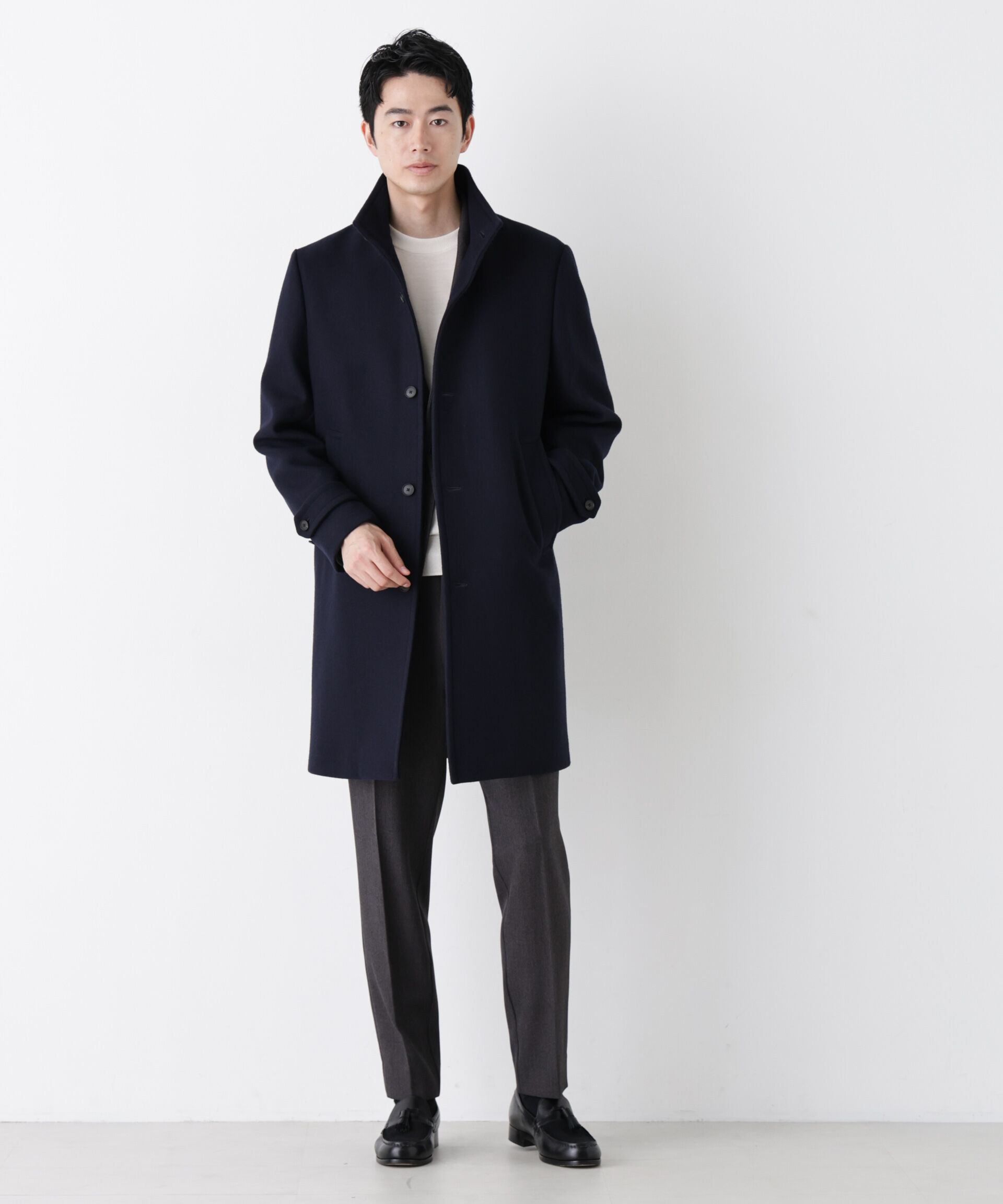 NANO universe「「NEW ON COAT」ウール/Nスタンドカラーコート」|その他|