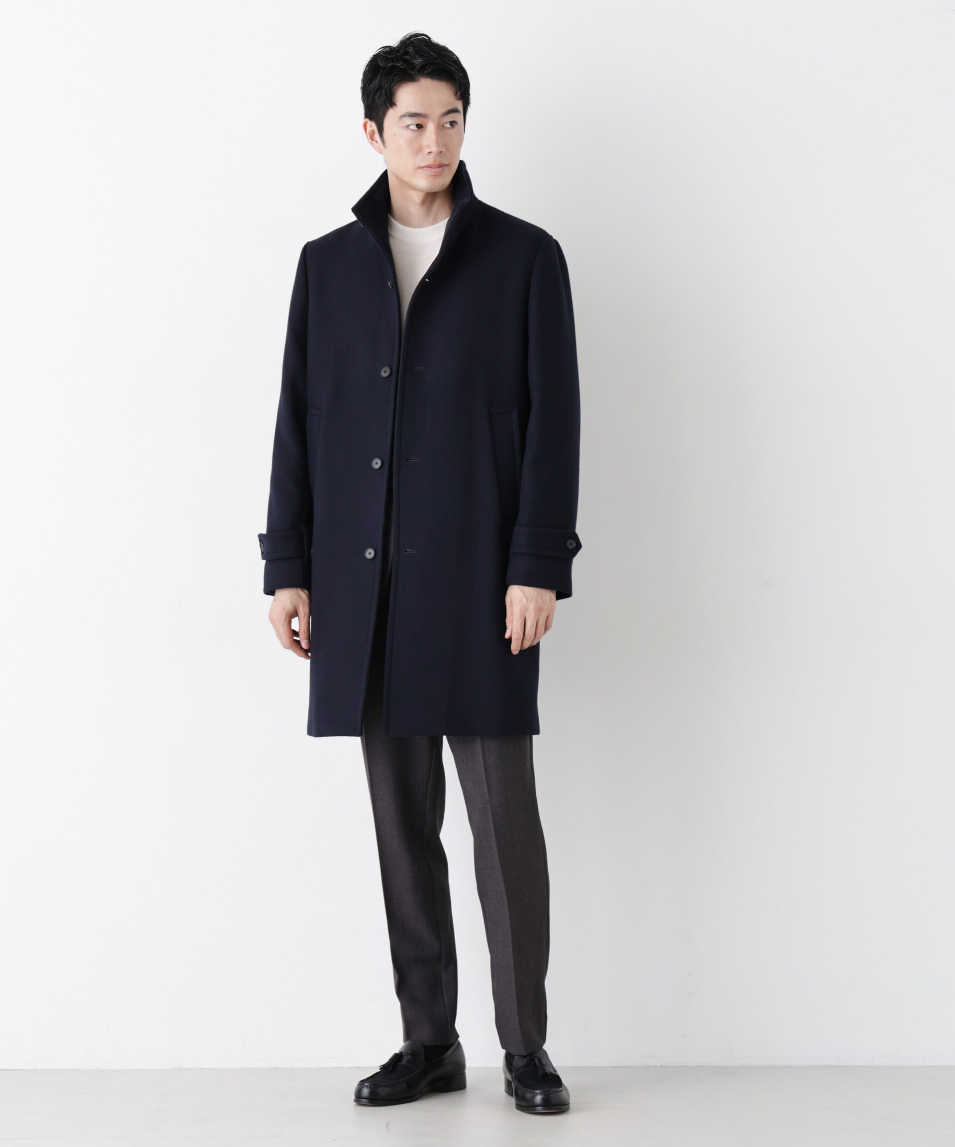 NANO universe「「NEW ON COAT」ウール/Nスタンドカラーコート」|その他|