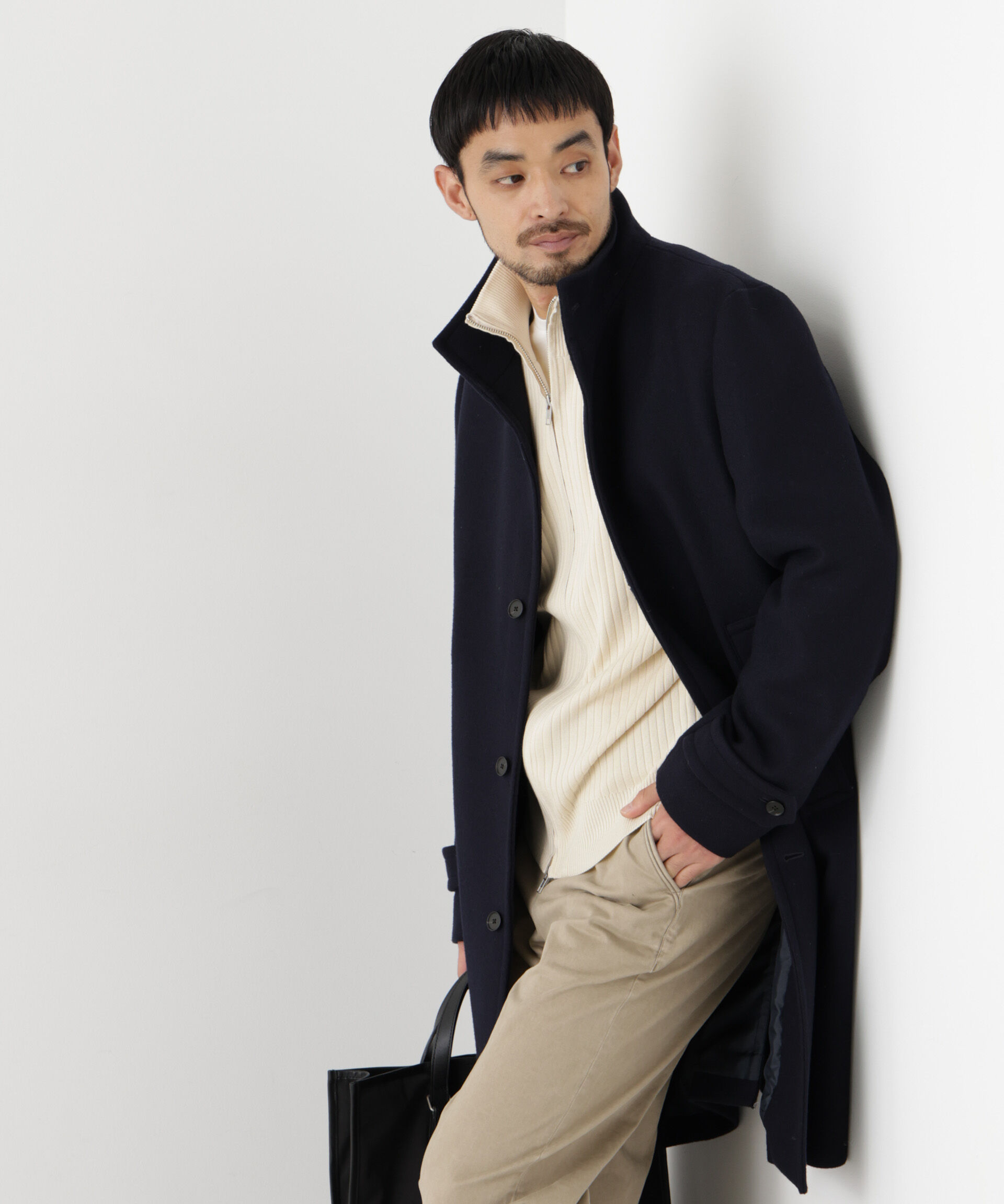 NANO universe「「NEW ON COAT」ウール/Nスタンドカラーコート」|その他|