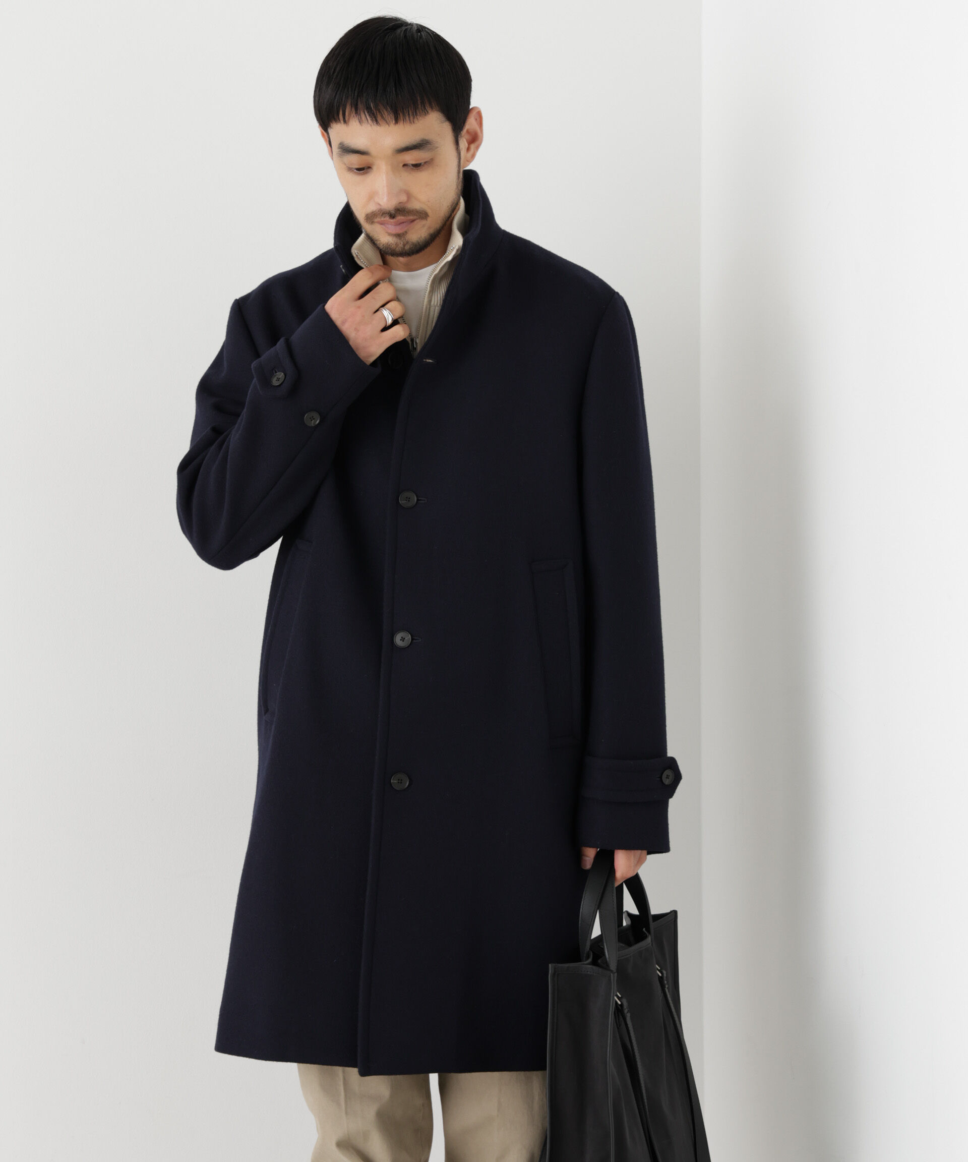 NANO universe「「NEW ON COAT」ウール/Nスタンドカラーコート」|その他|