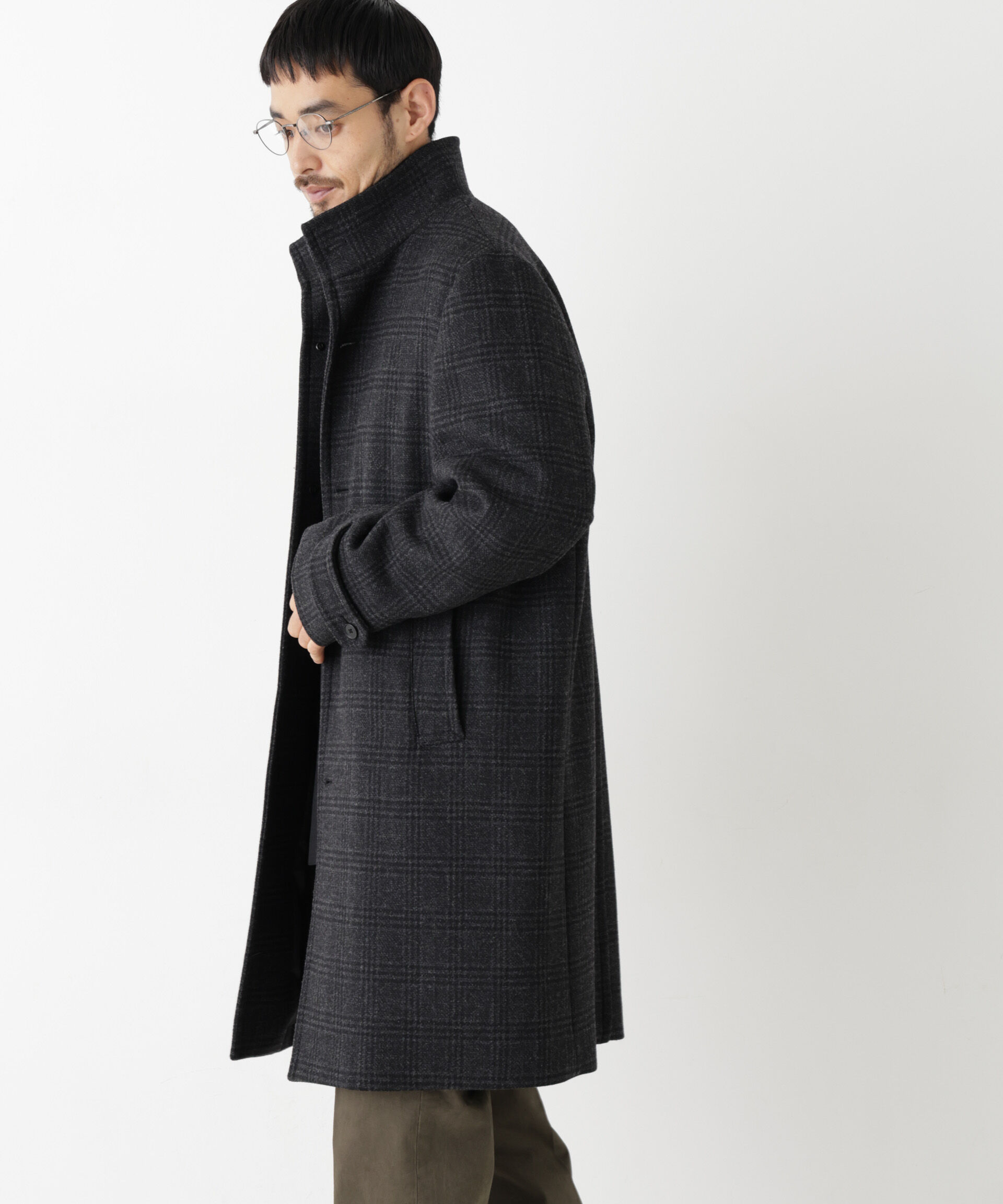 NANO universe「「NEW ON COAT」ウール/Nスタンドカラーコート」|その他|