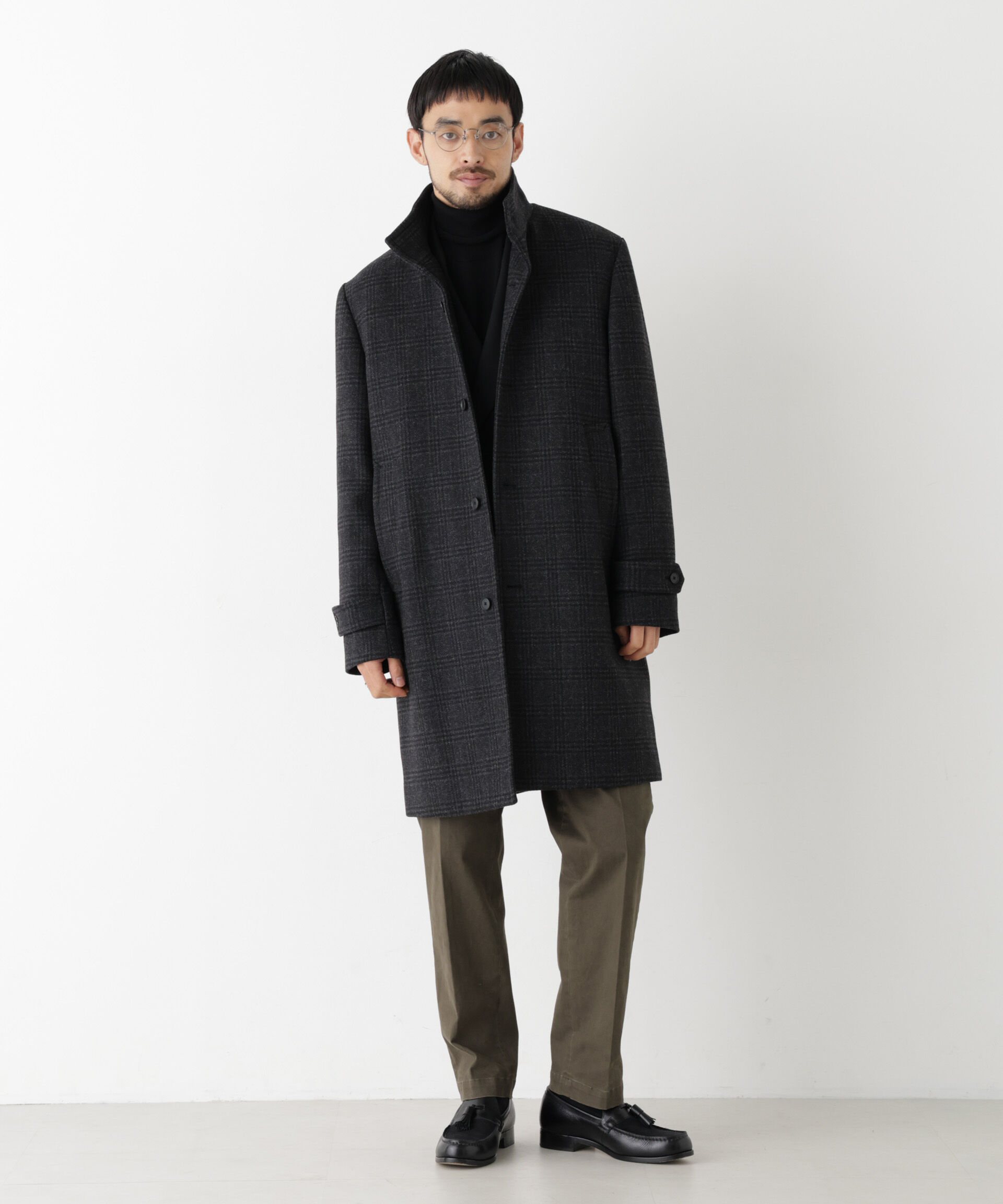 NANO universe「「NEW ON COAT」ウール/Nスタンドカラーコート」|その他|