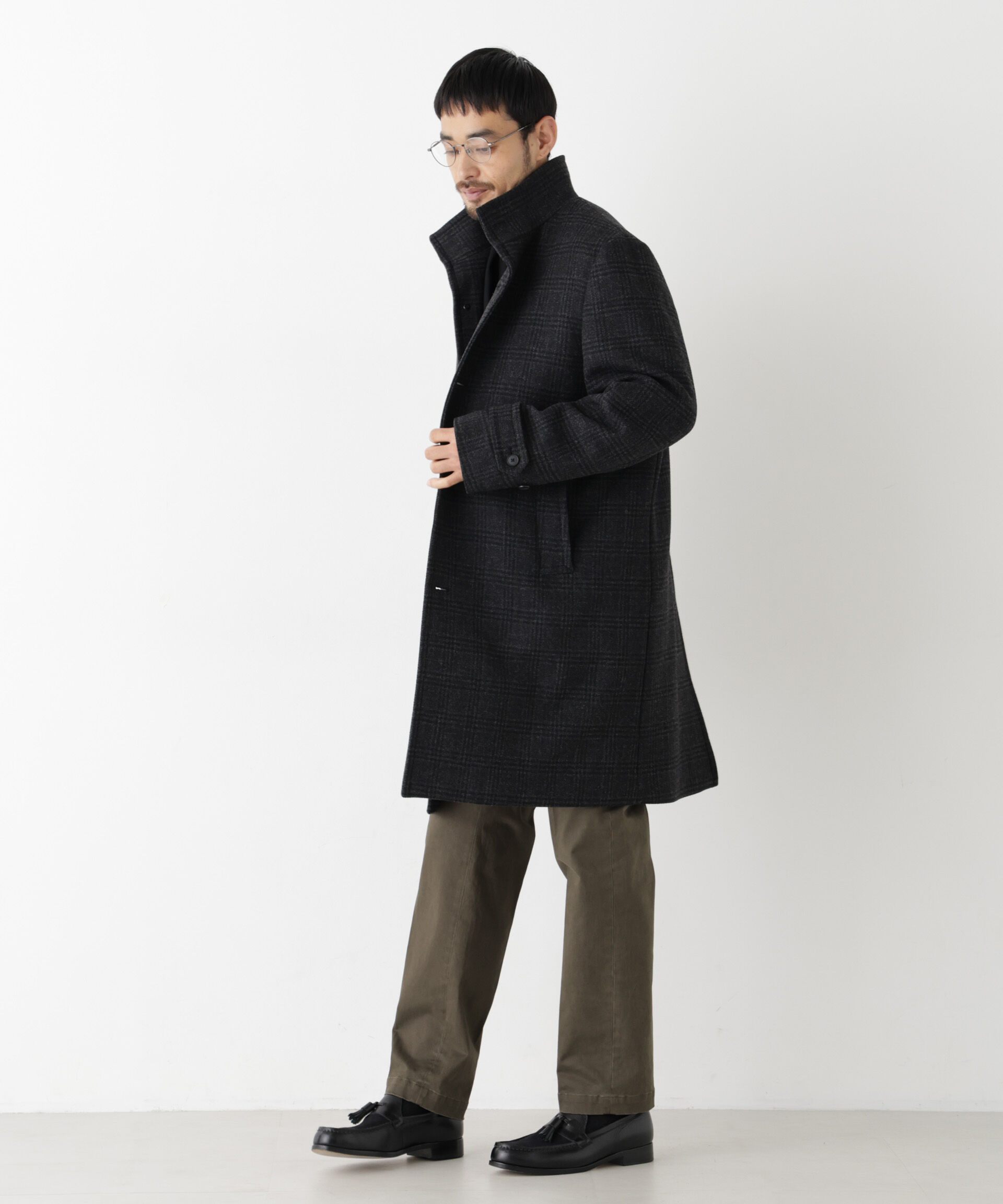 NANO universe「「NEW ON COAT」ウール/Nスタンドカラーコート」|その他|