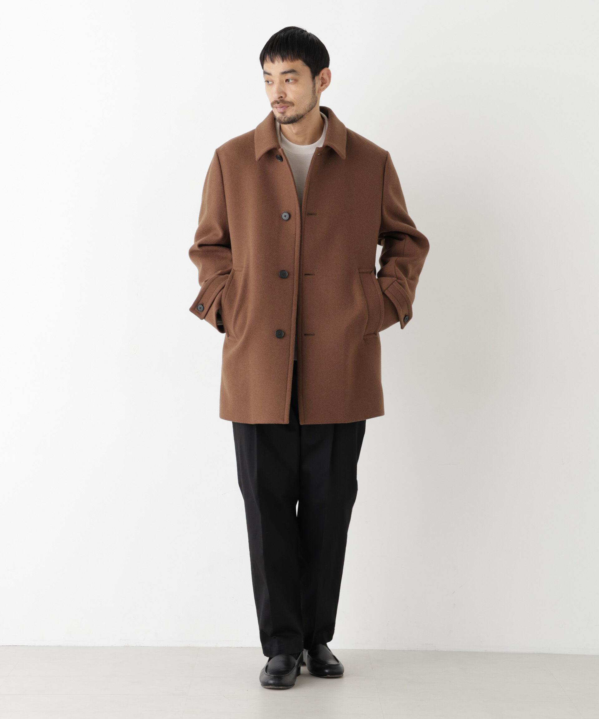 NANO universe「「NEW ON COAT」ウール/Nショートステンカラーコート」|その他|
