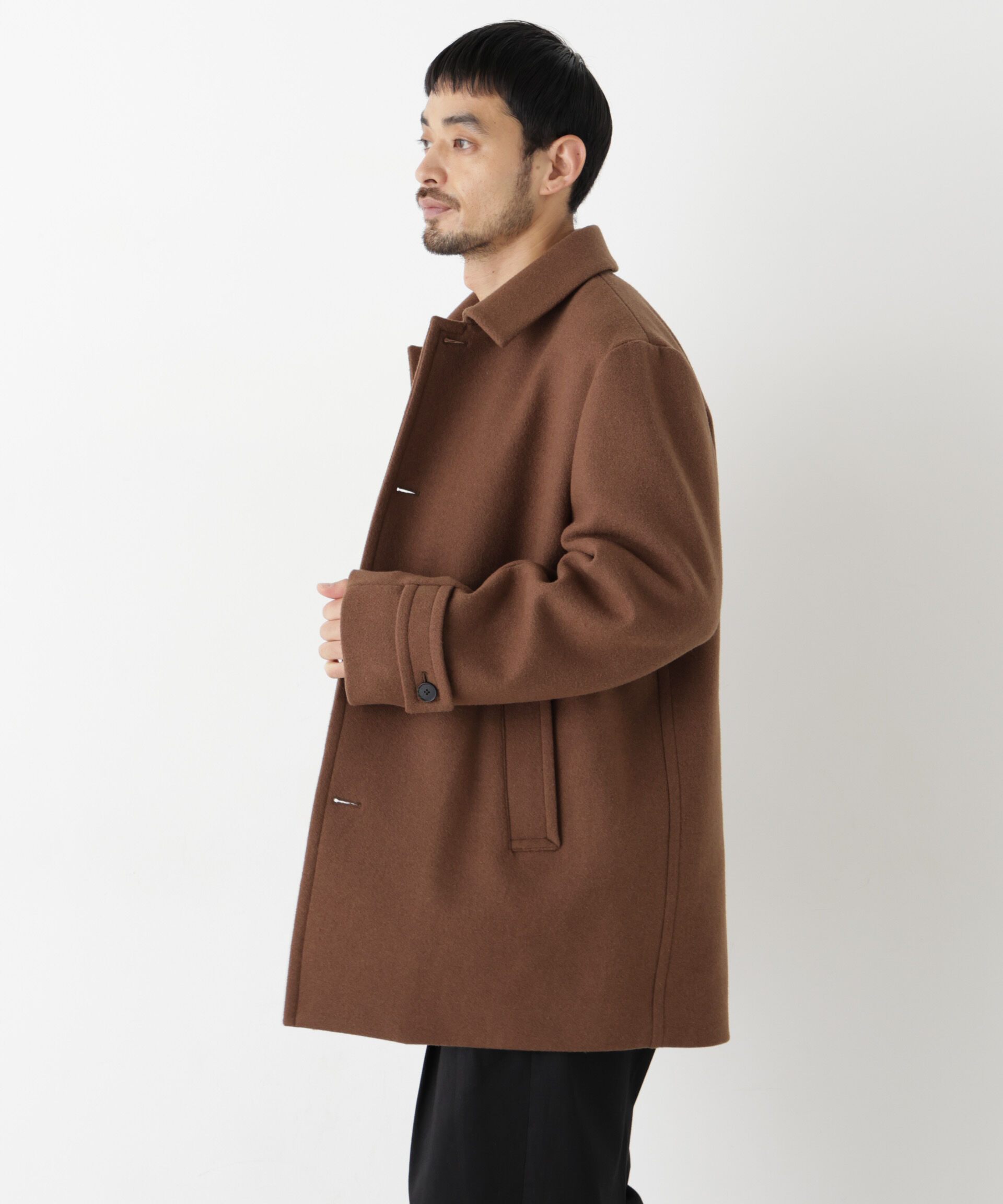 NANO universe「「NEW ON COAT」ウール/Nショートステンカラーコート」|その他|