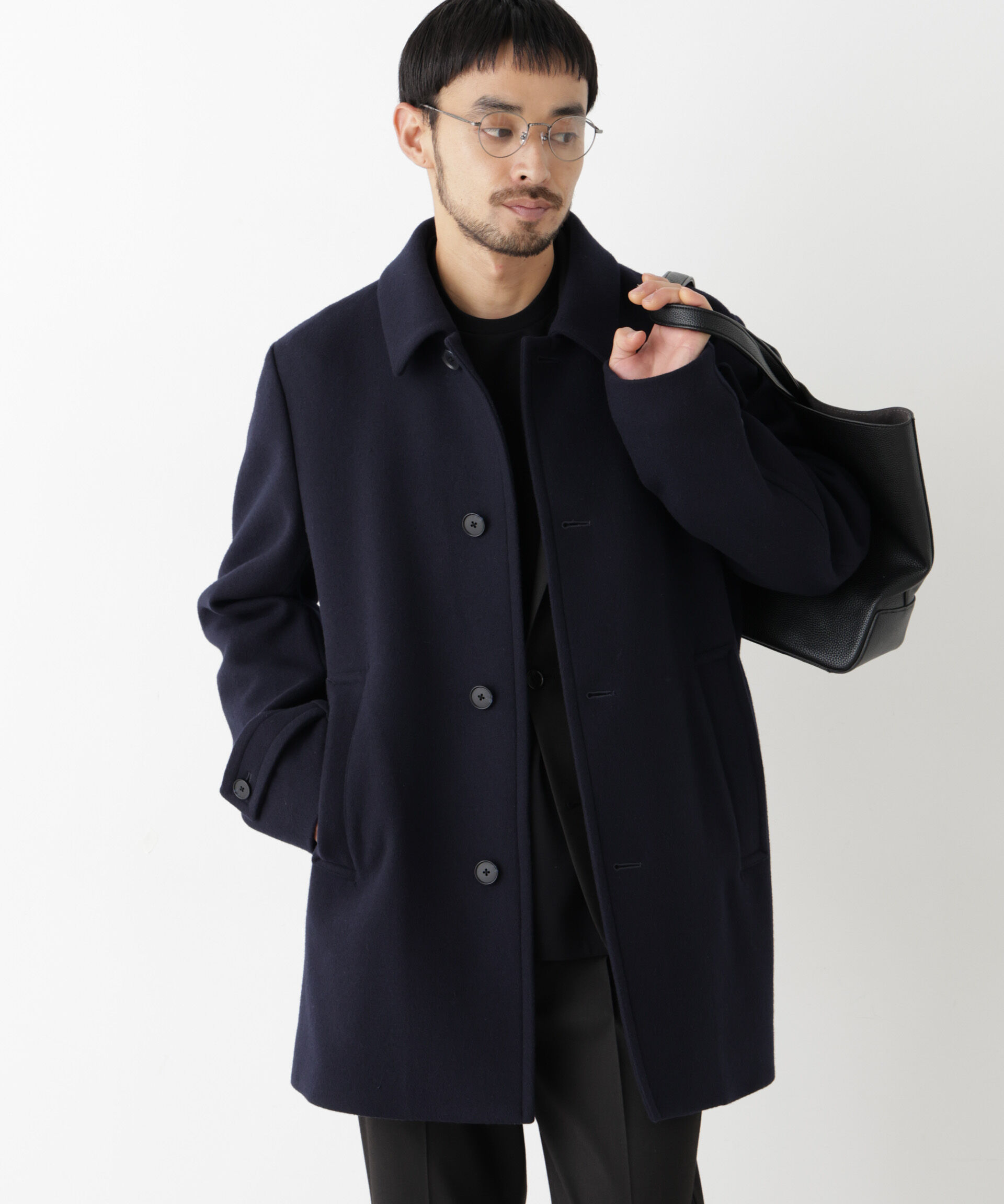 NANO universe「「NEW ON COAT」ウール/Nショートステンカラーコート」|その他|