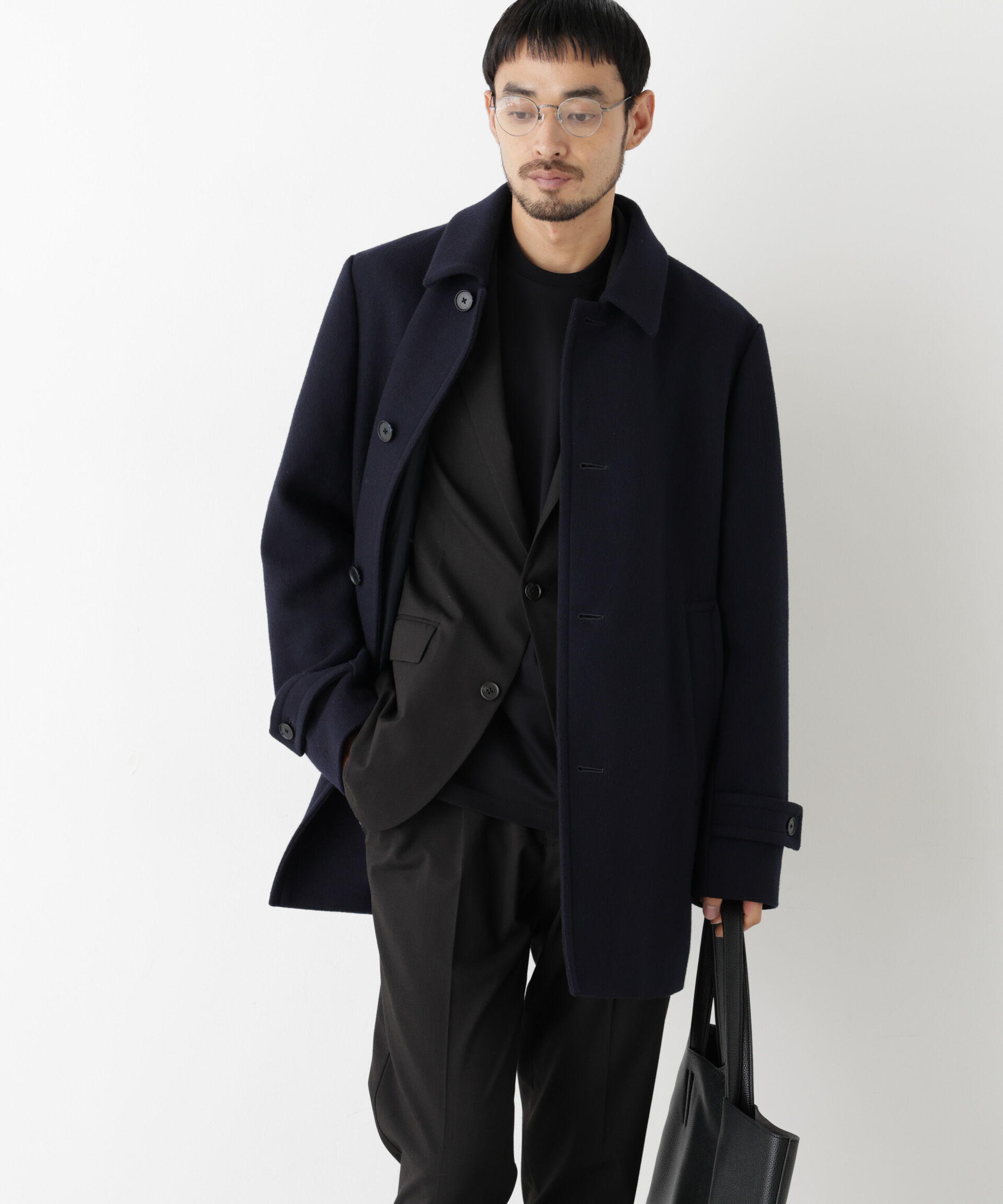 NANO universe「「NEW ON COAT」ウール/Nショートステンカラーコート」|その他|