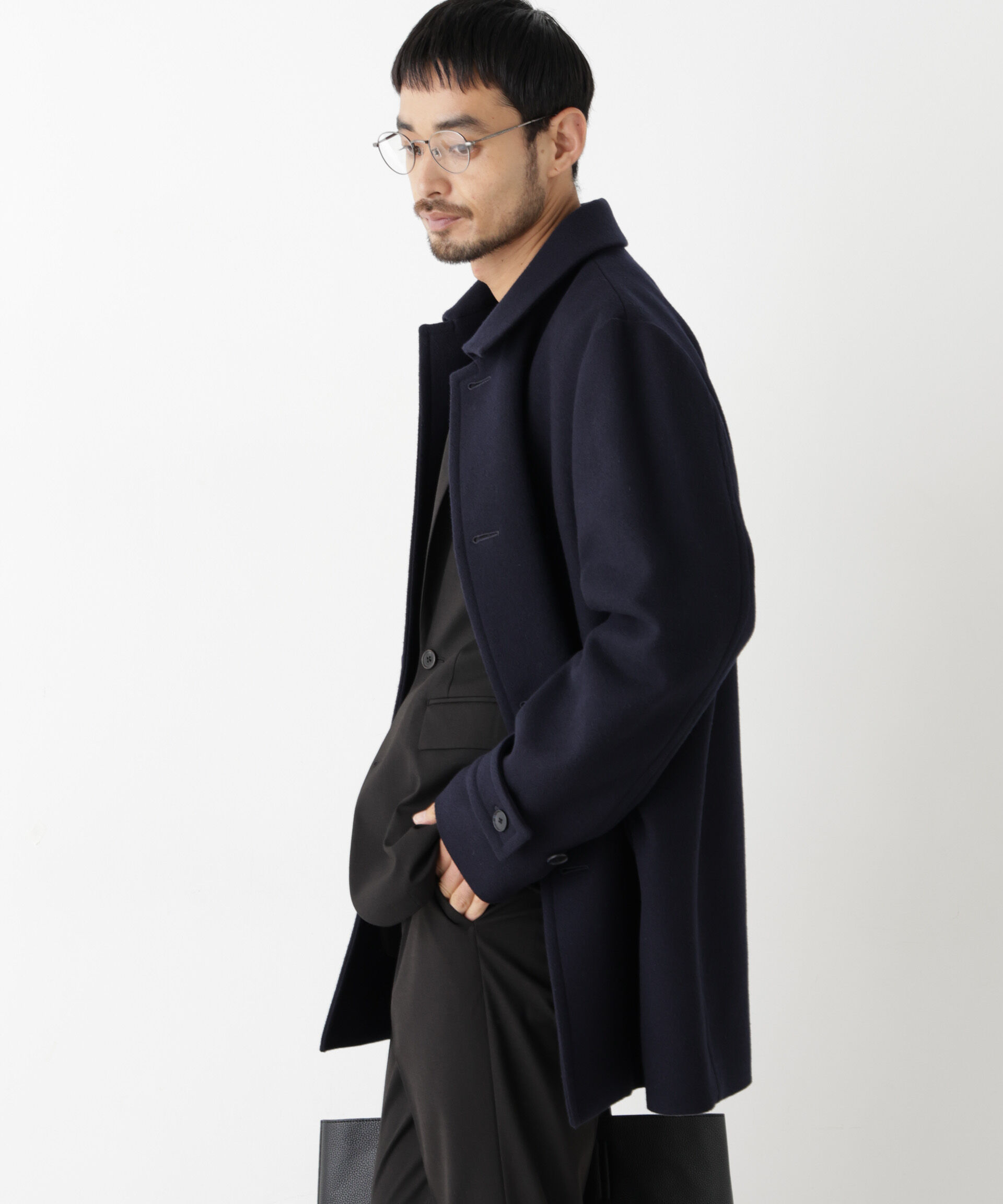 NANO universe「「NEW ON COAT」ウール/Nショートステンカラーコート」|その他|