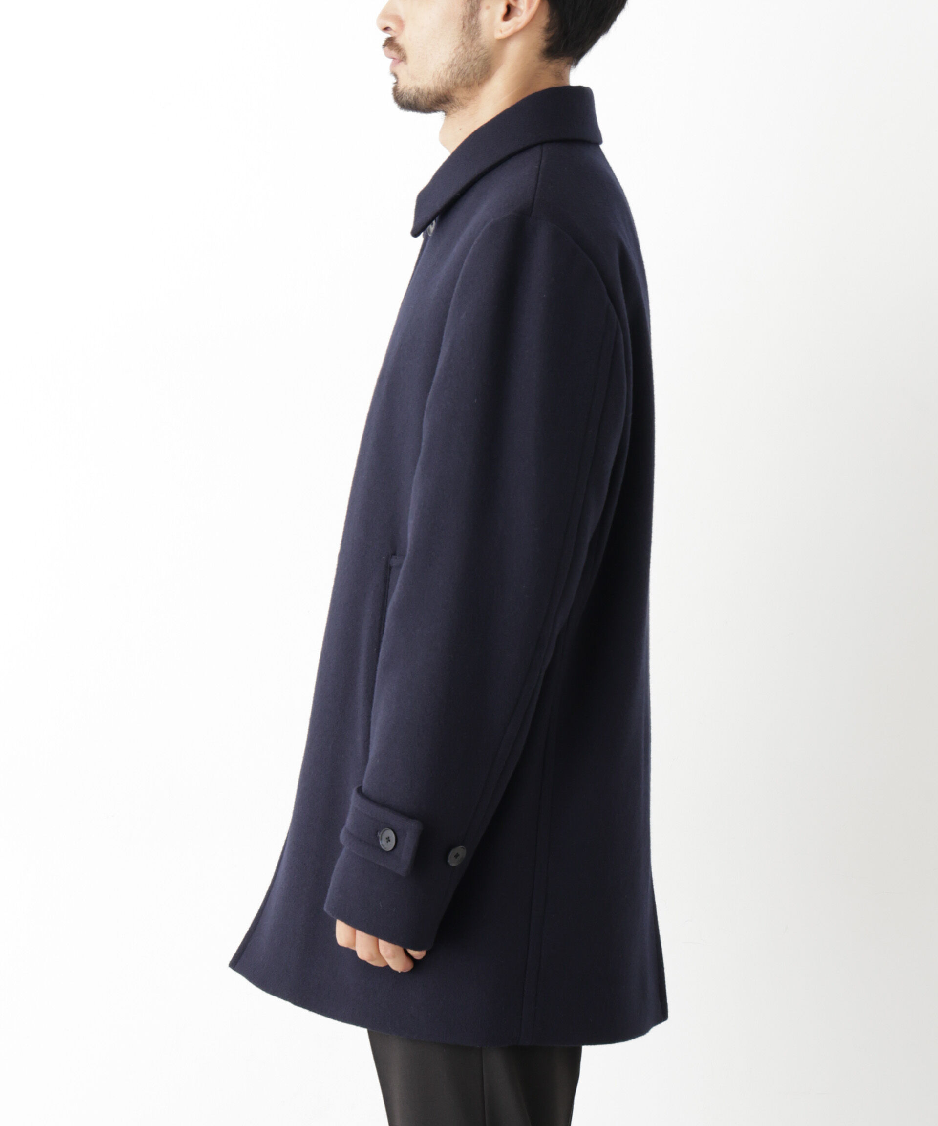 NANO universe「「NEW ON COAT」ウール/Nショートステンカラーコート」|その他|