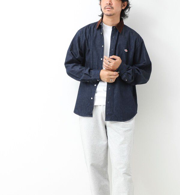 NOLLEY'S goodman「【DANTON/ダントン】LIGHT DENIM 切替（DT-B0478 SDM）」|シャツ・ブラウス|