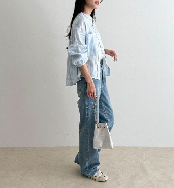 fredy emue「LINEN100 クロップドシャツ」|シャツ・ブラウス|