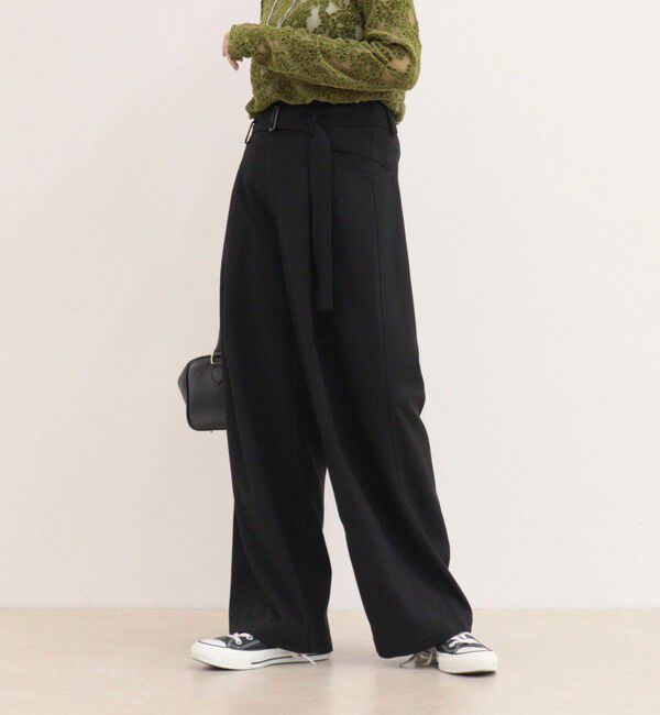fredy emue「ベルトデザインタックスラックス」|スラックス|