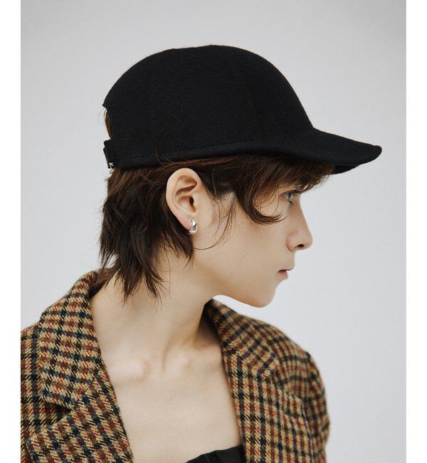 Hoaw.「【Hoaw.】フェルトキャップ」|ハット|ネイビー