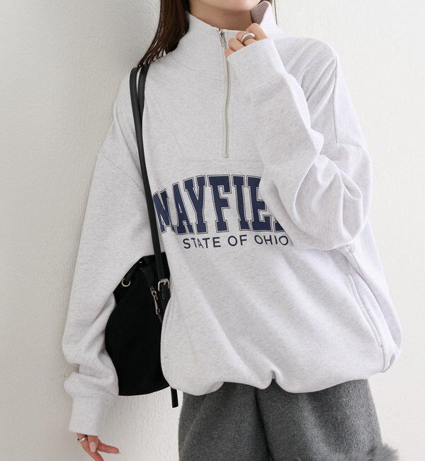  「ハーフジップロゴスウェット」|Tシャツ・カットソー|