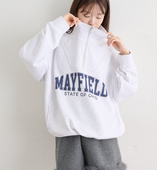  「ハーフジップロゴスウェット」|Tシャツ・カットソー|