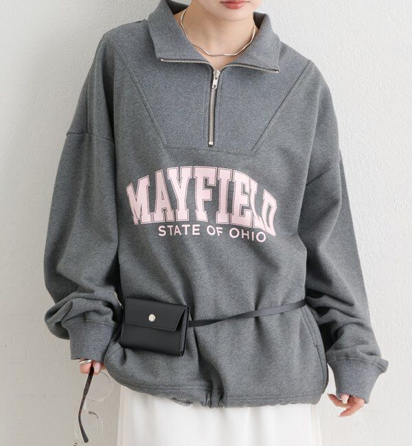  「ハーフジップロゴスウェット」|Tシャツ・カットソー|