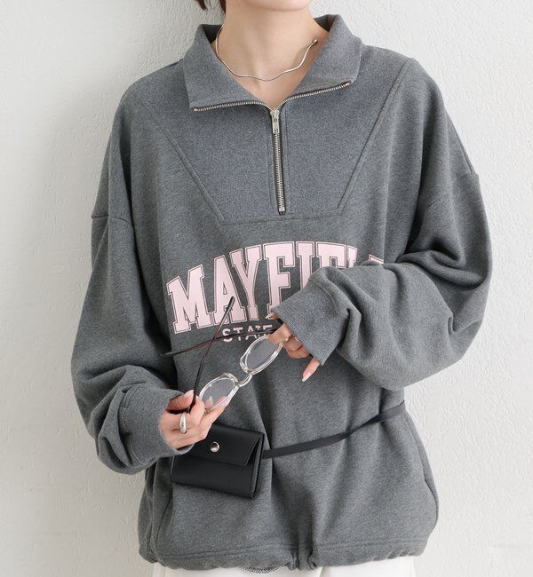  「ハーフジップロゴスウェット」|Tシャツ・カットソー|