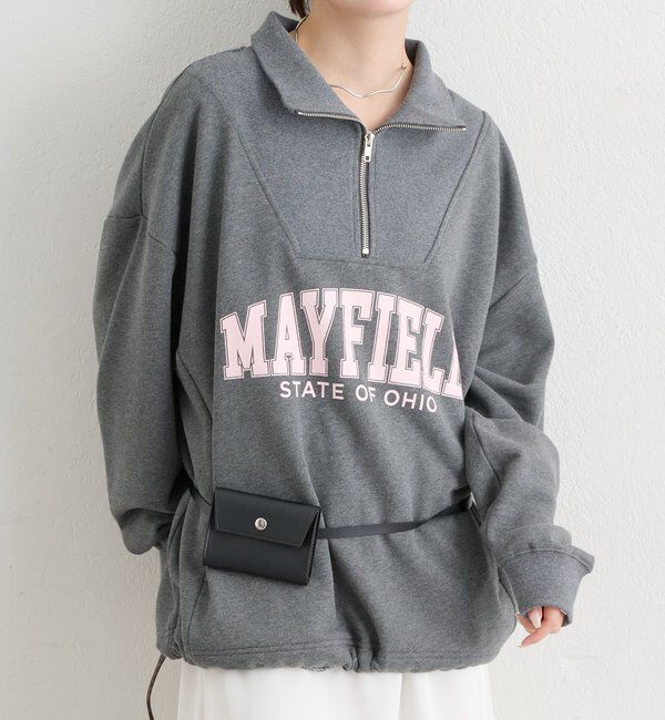  「ハーフジップロゴスウェット」|Tシャツ・カットソー|