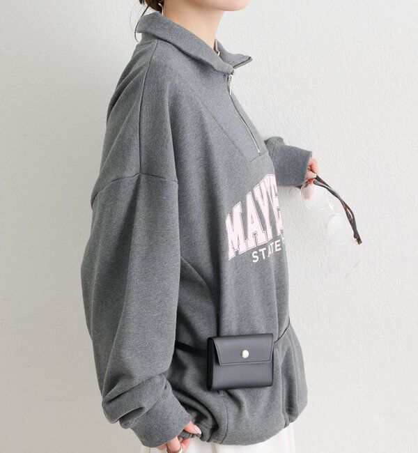  「ハーフジップロゴスウェット」|Tシャツ・カットソー|