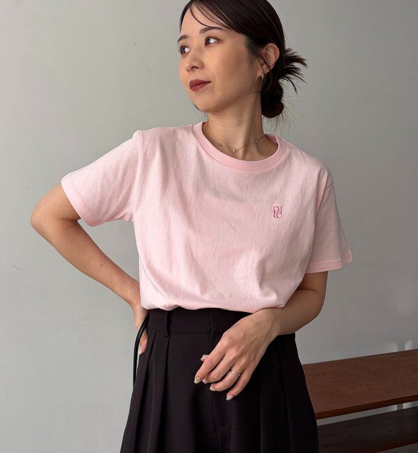  「【全8色/サイズ展開あり】LE'MAGE1ポイントTシャツ」|Tシャツ・カットソー|ピンク