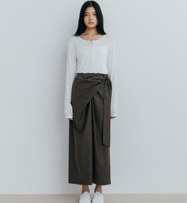  「〈NUE〉シアーヘンリー2WAYトップス」|Tシャツ・カットソー|