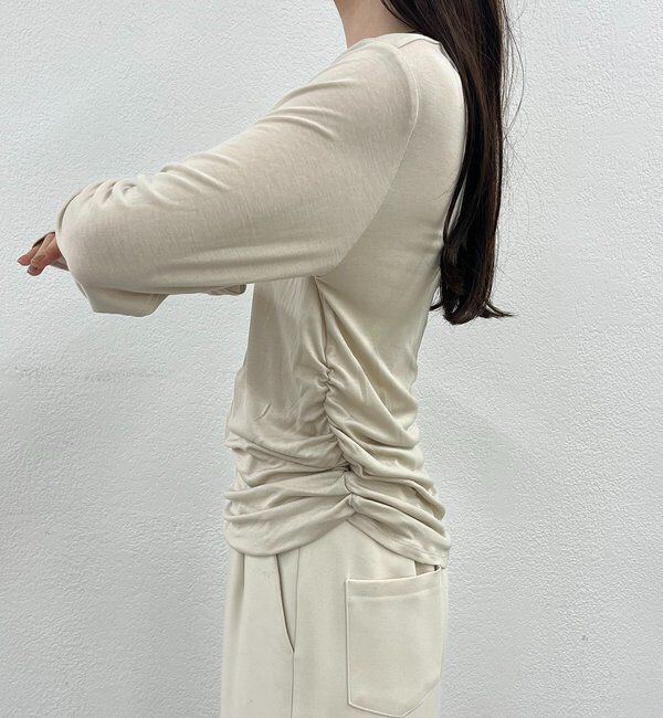  「〈NUE〉シアーヘンリー2WAYトップス」|Tシャツ・カットソー|